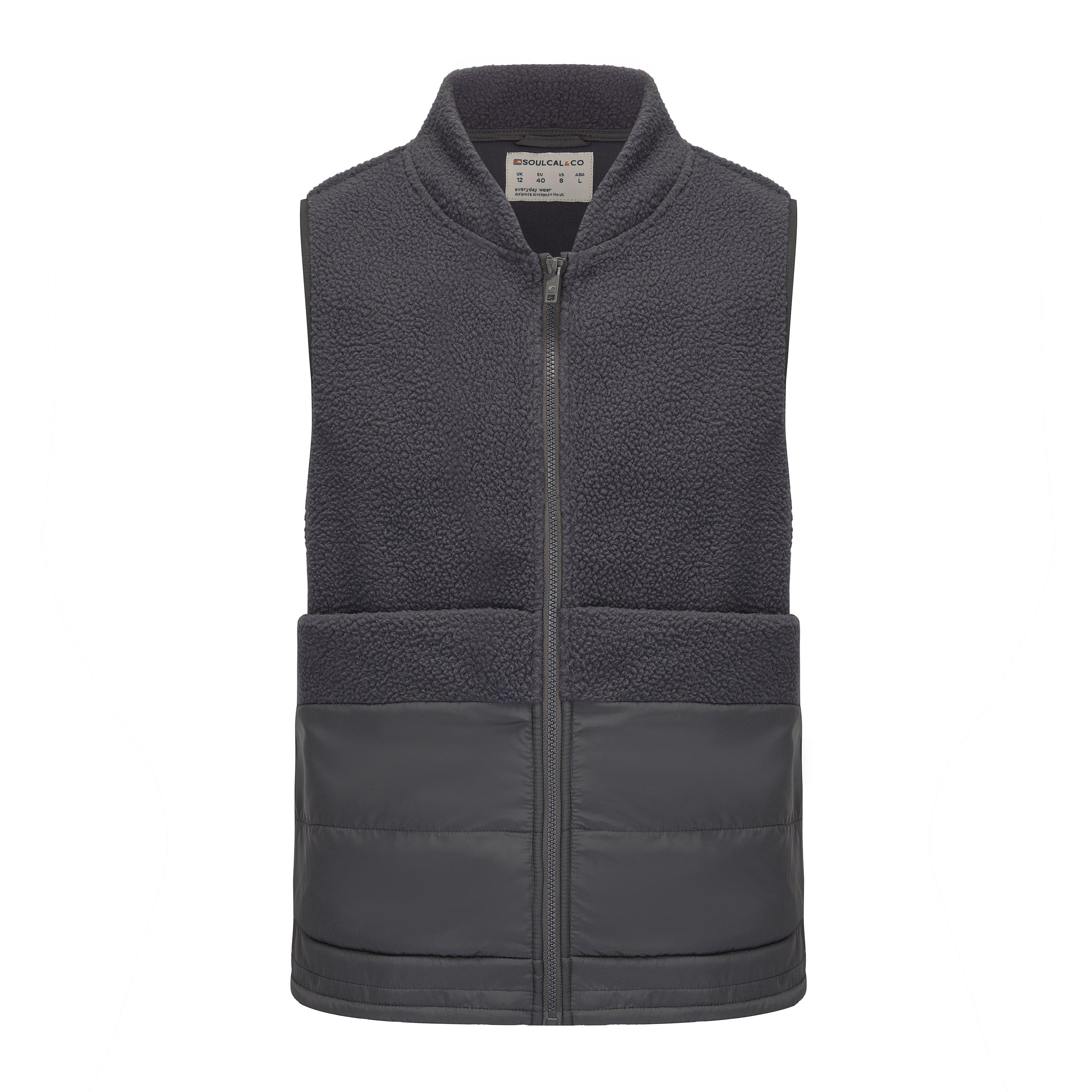 Dark Grey - SoulCal - Women's Soul Lightweight Padded Gilet - 1