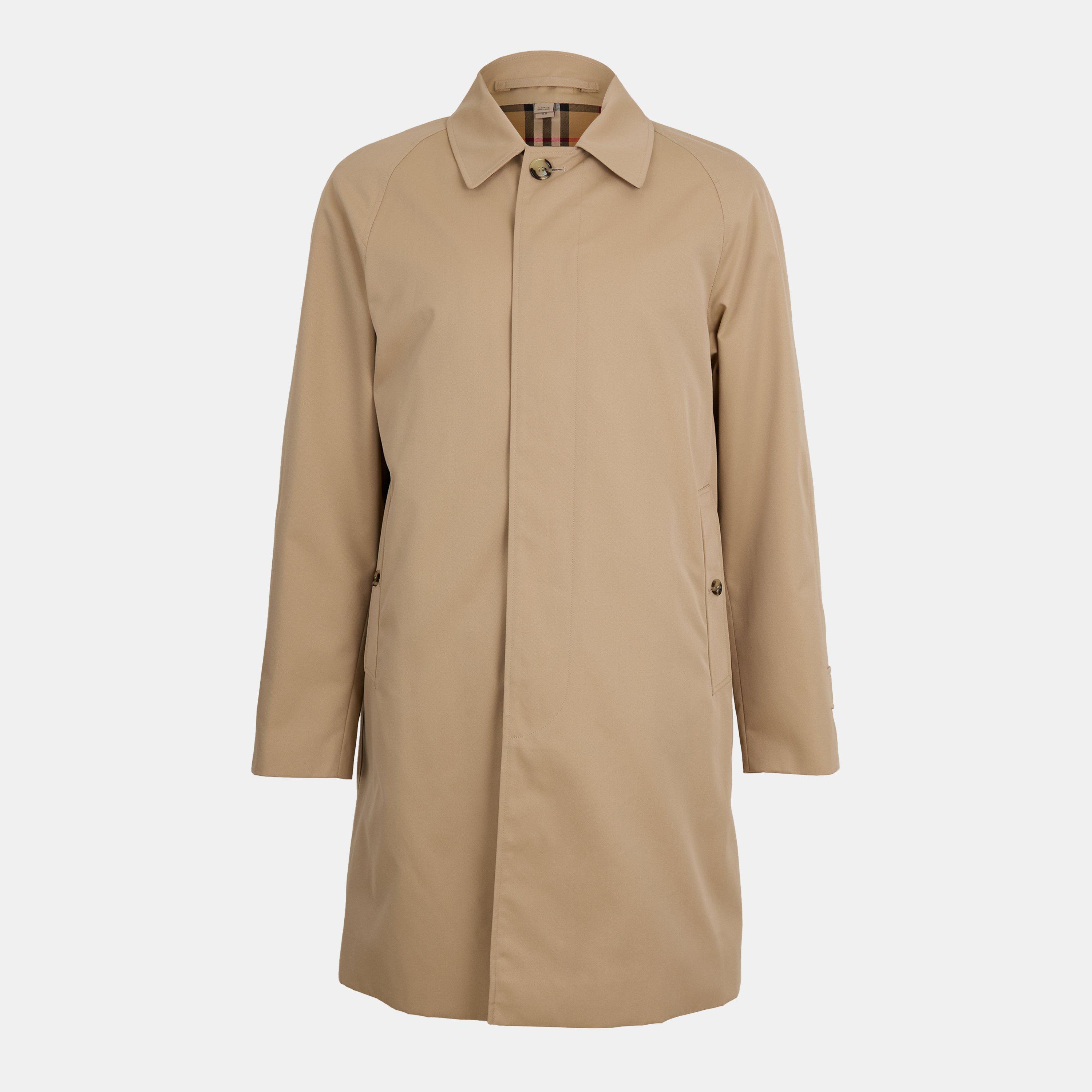 Burberry Men's Camden Car Trench Coat - Beige - S
