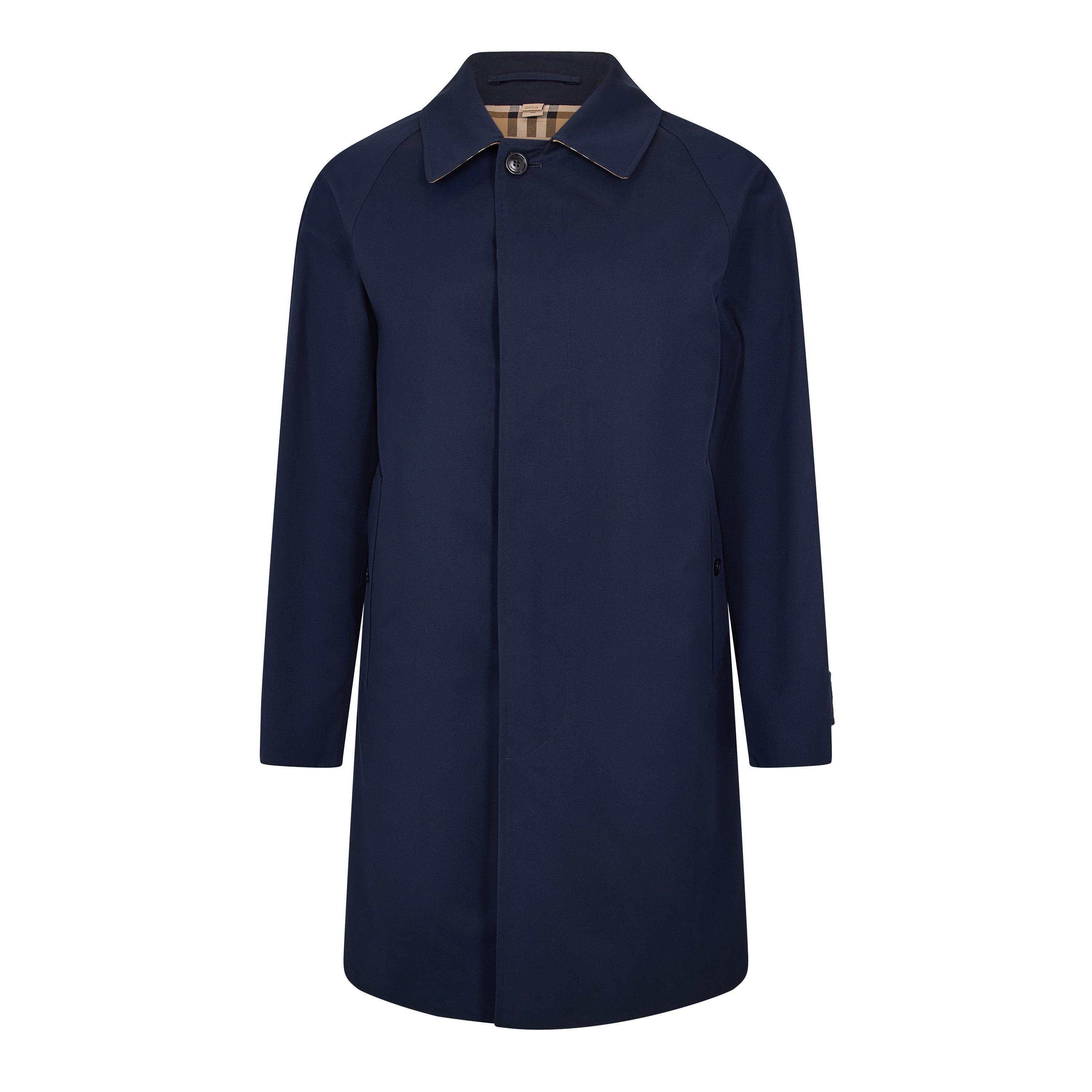 Burberry Men's Camden Car Trench Coat - Navy - M