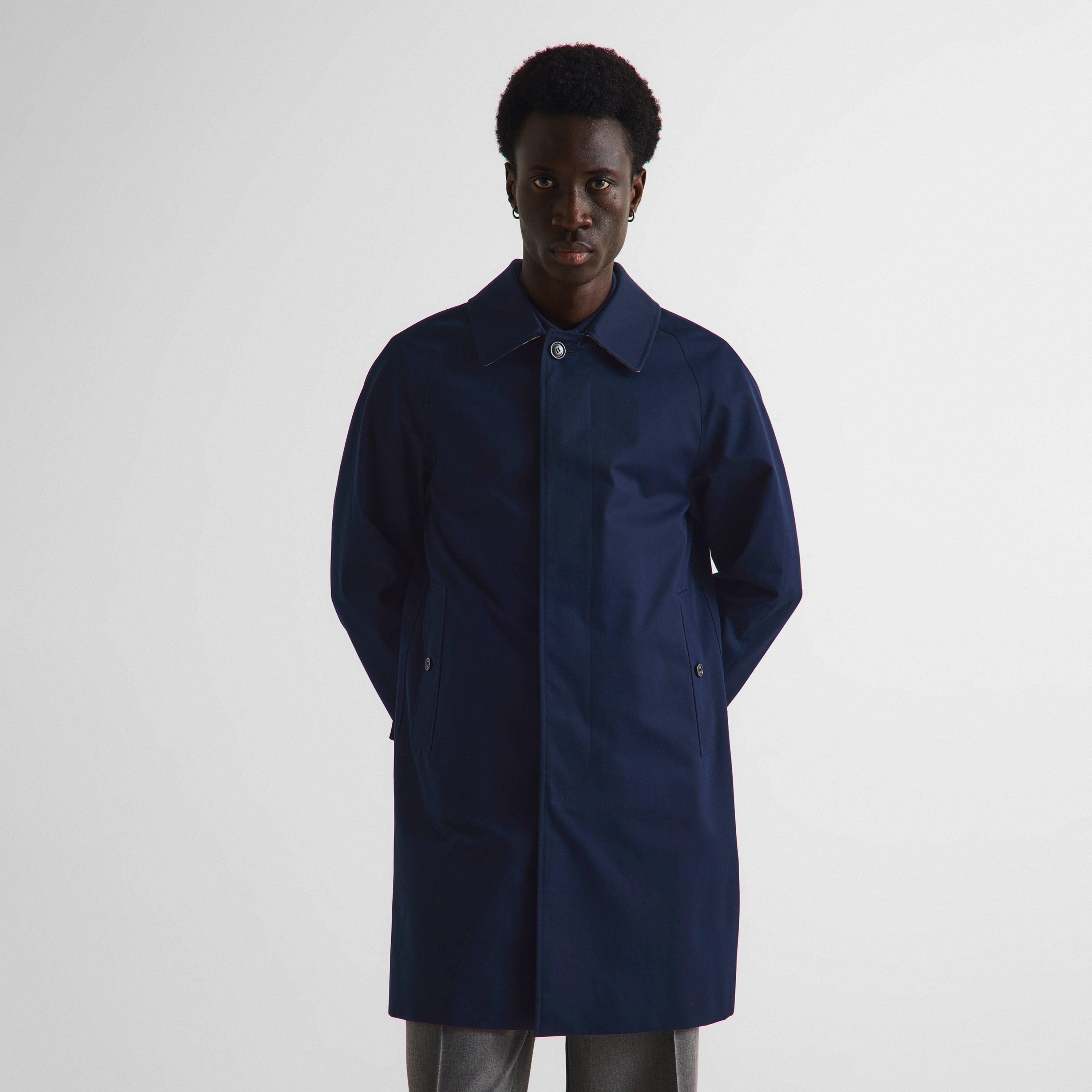 Navy - Burberry - Men's Camden Car Trench Coat - 3