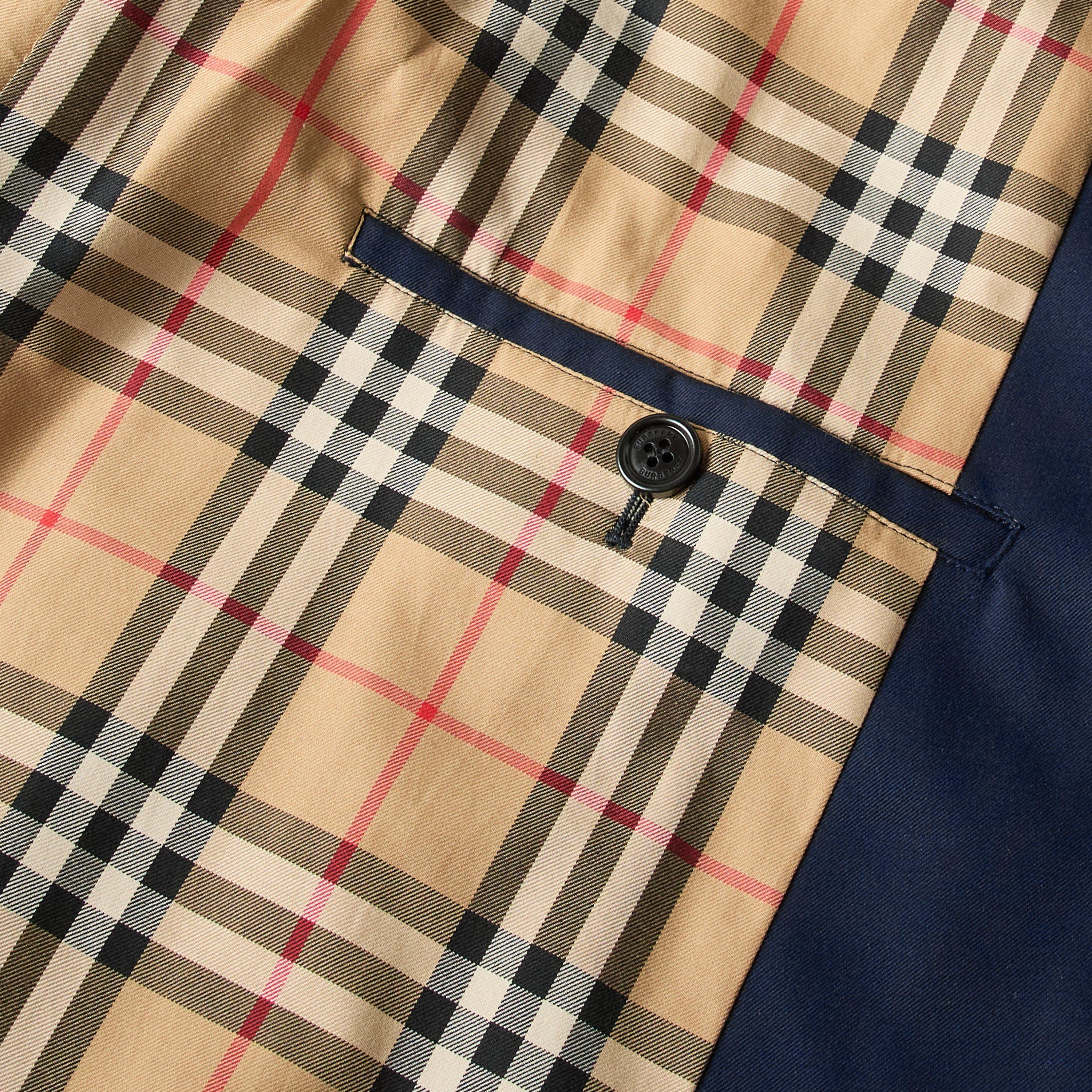Navy - Burberry - Men's Camden Car Trench Coat - 5