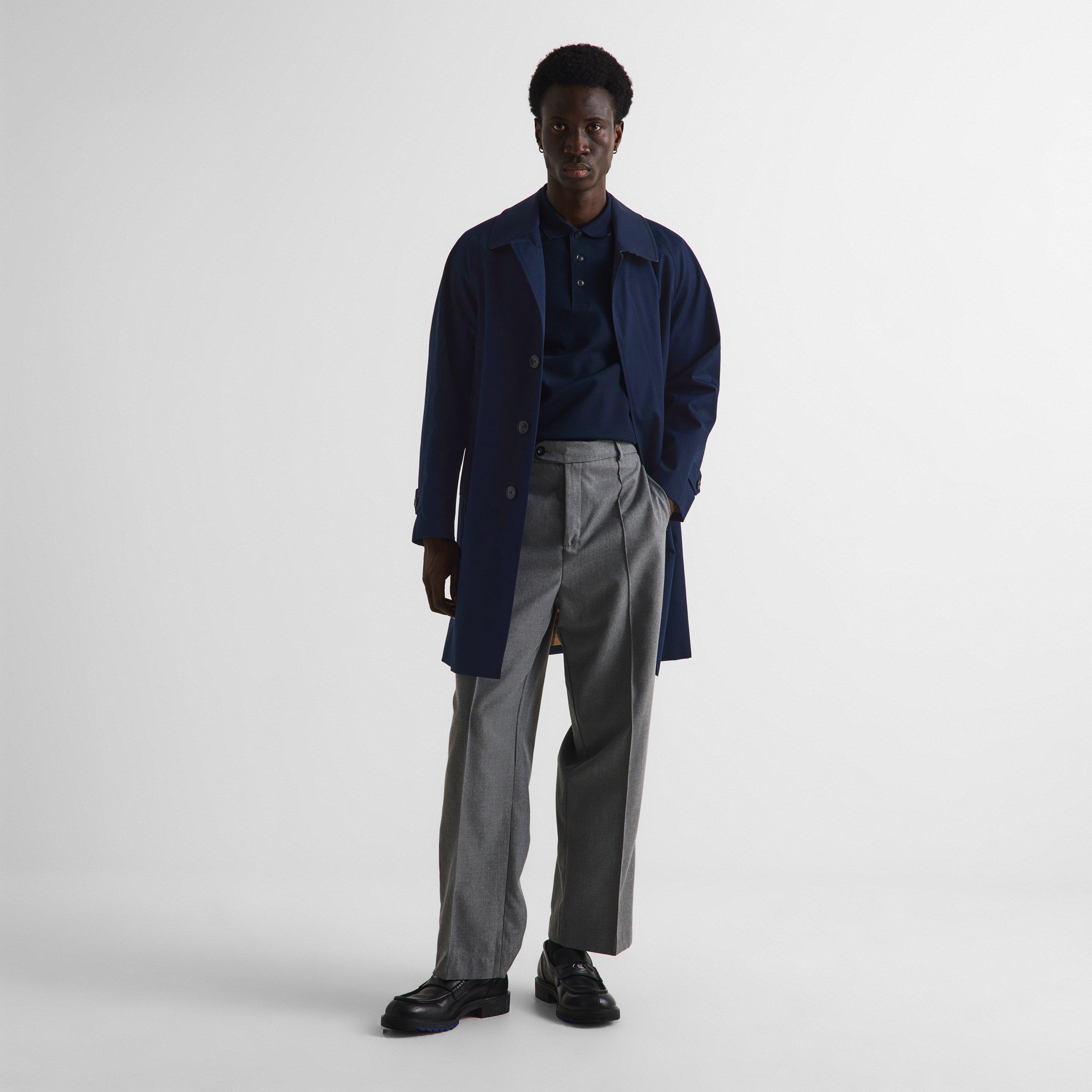 Navy - Burberry - Men's Camden Car Trench Coat - 6