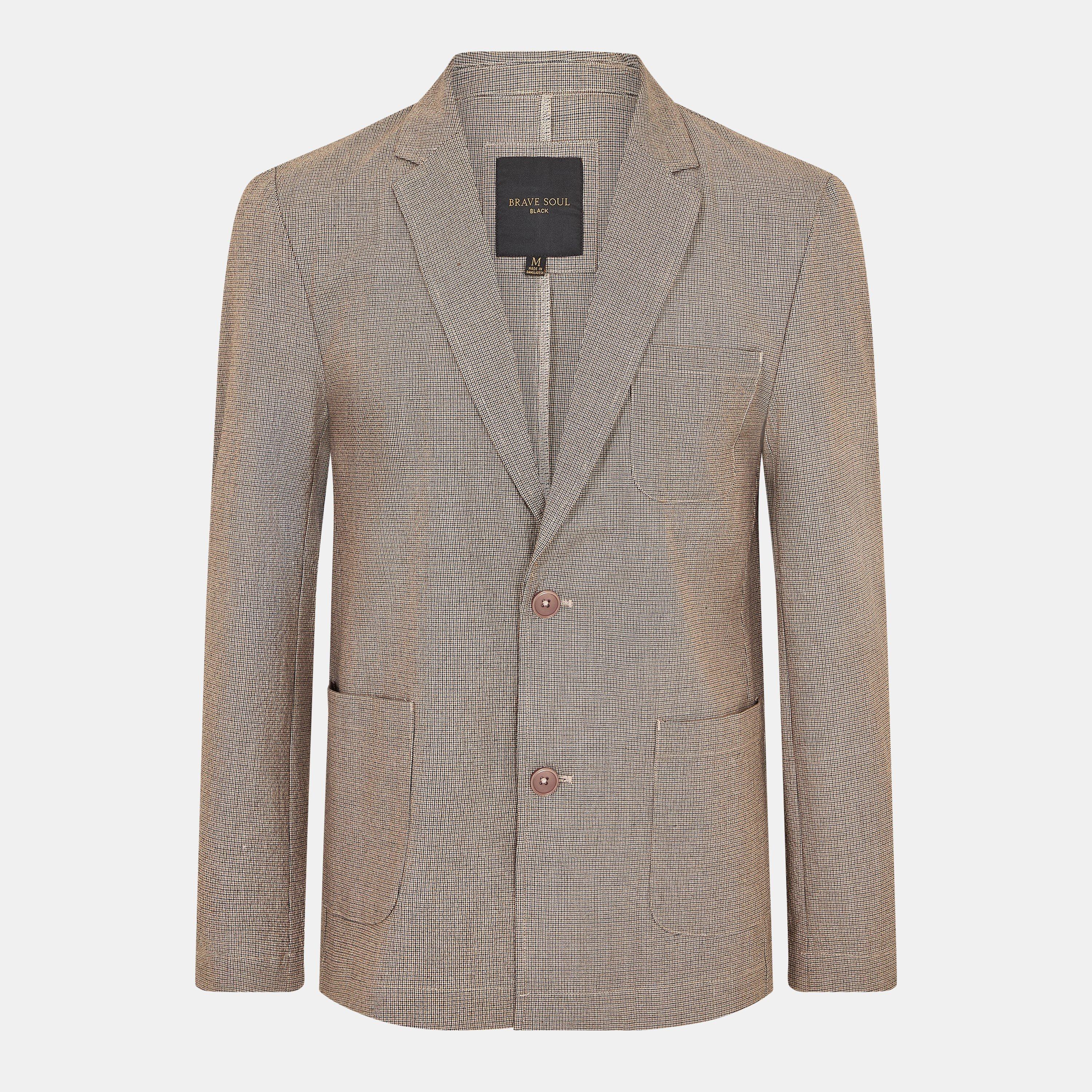 Mens Light Blue Chambray Blazer with Pockets