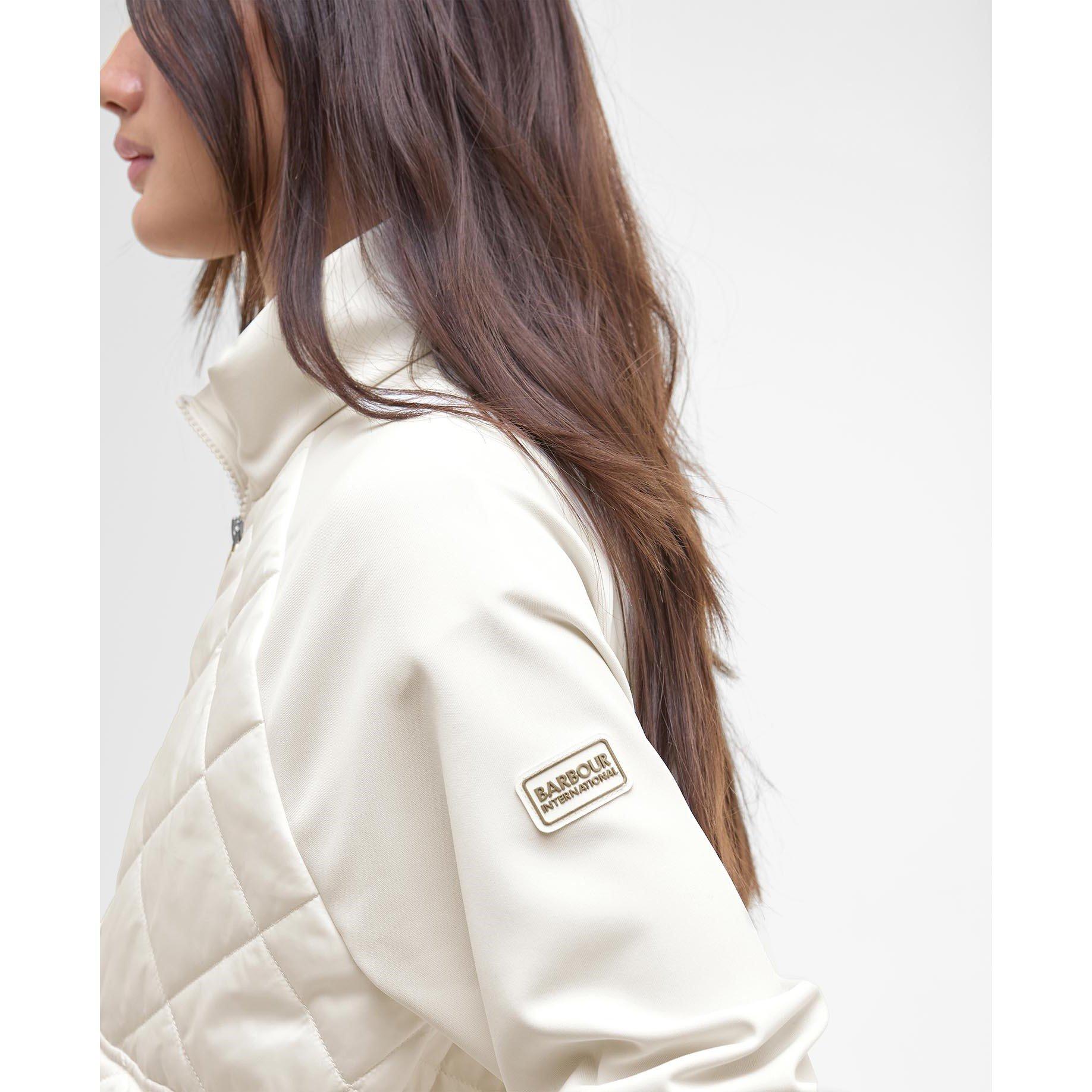 Neutral - Barbour International - Women's B.Intense Ebony Diamond Quilted Jacket - 5