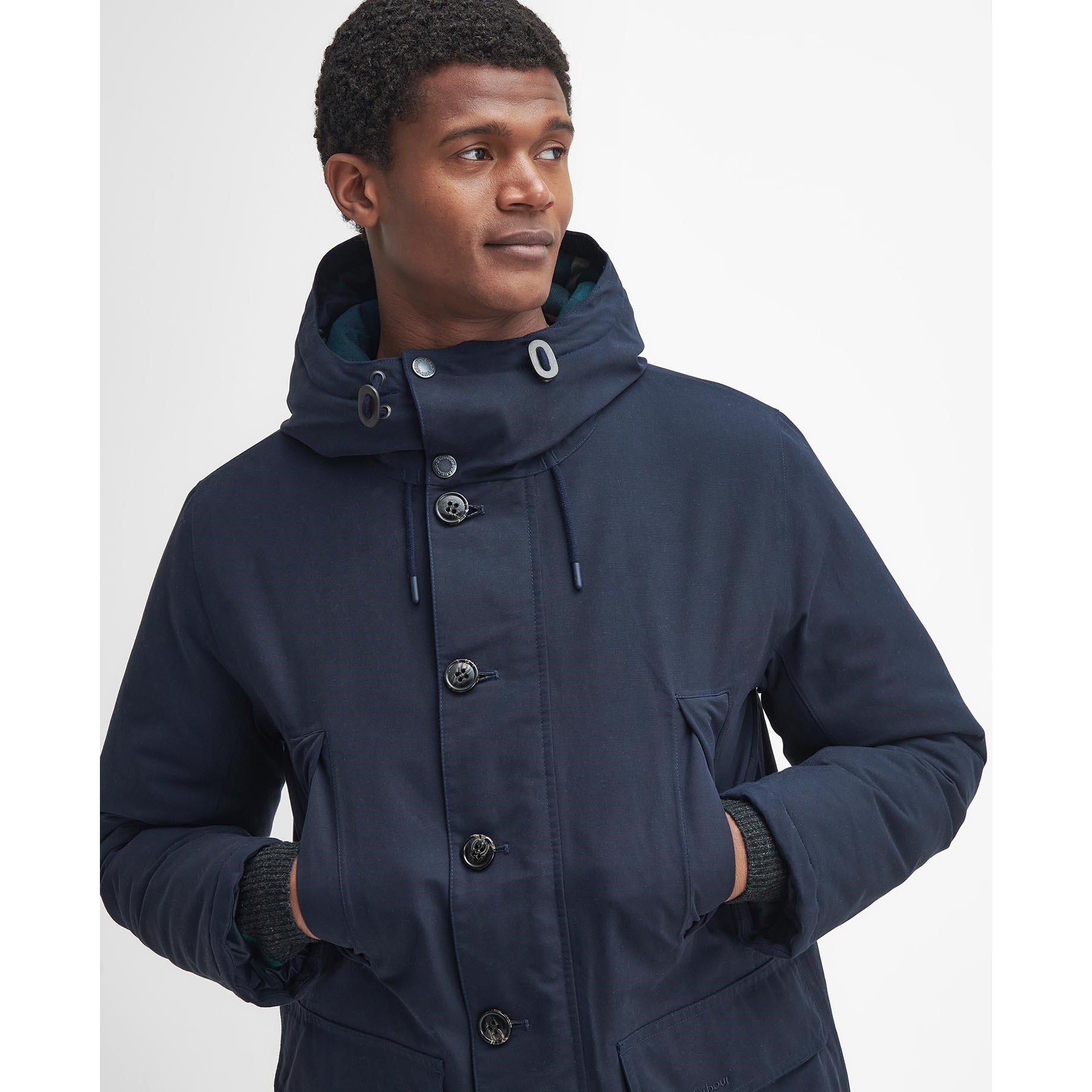Navy NY71 - Barbour - Winter Beaufort Waterproof Parka - 4