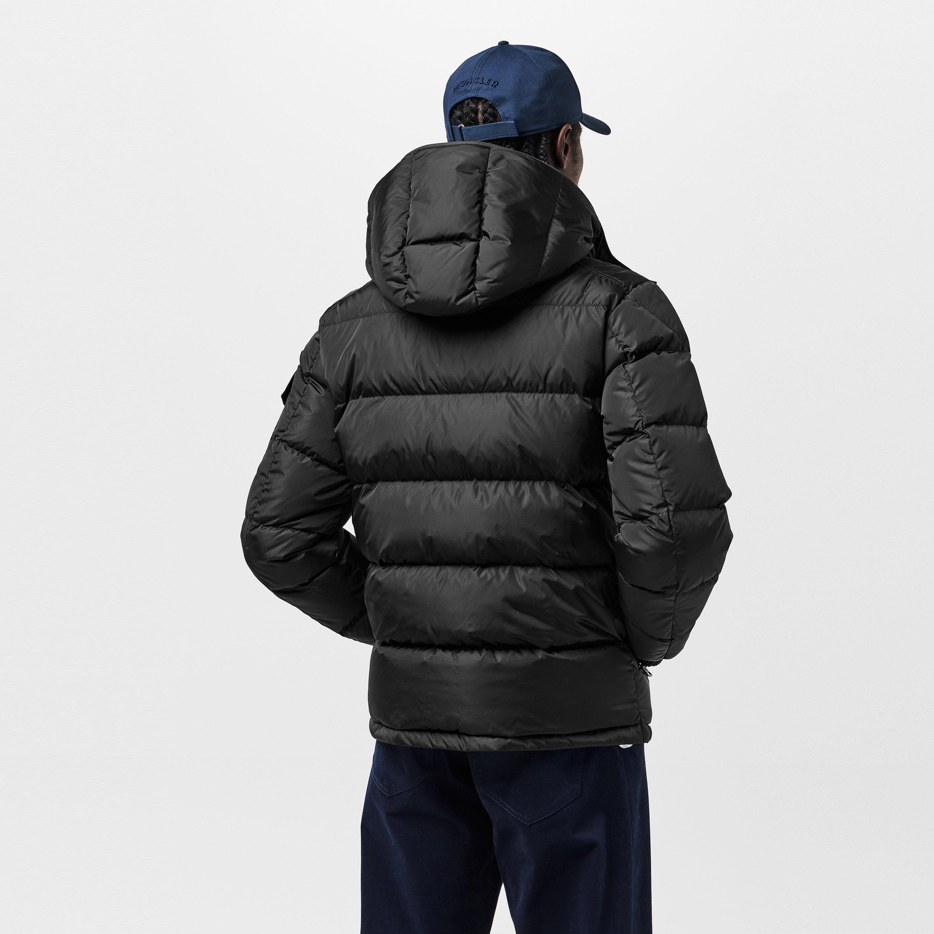 Black 999 - Moncler - Men's Maya Down Long Sleeve Short Puffer Jacket - 4