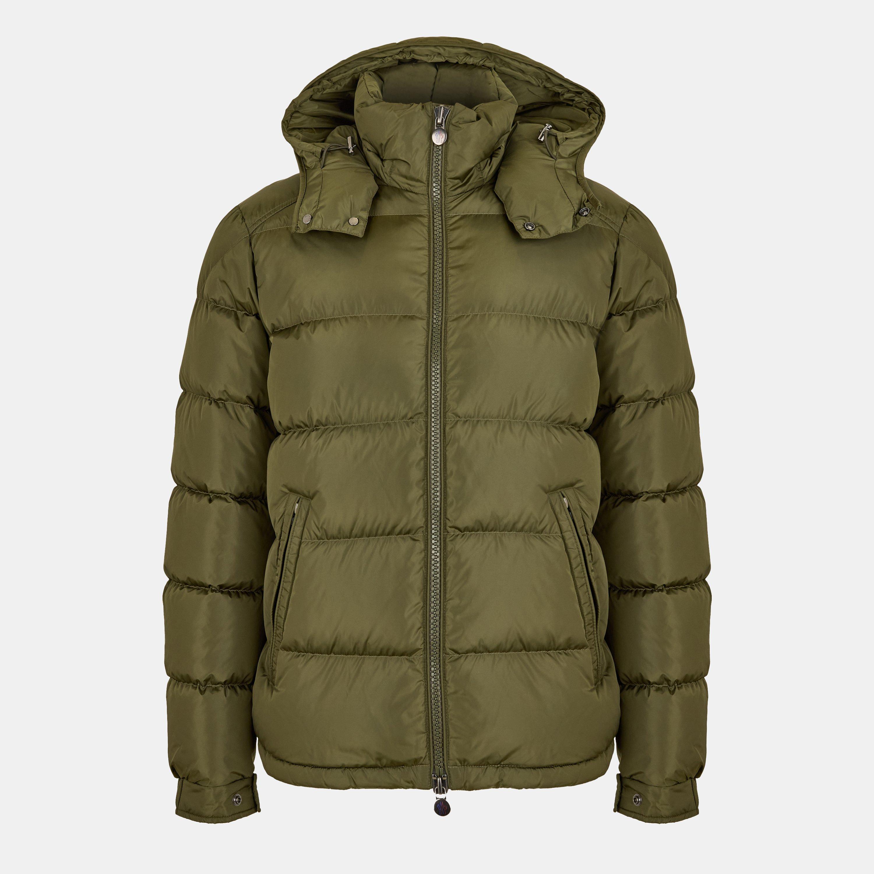 Moncler Men's Maya Down Long Sleeve Short Puffer Jacket - Khaki 825 - S