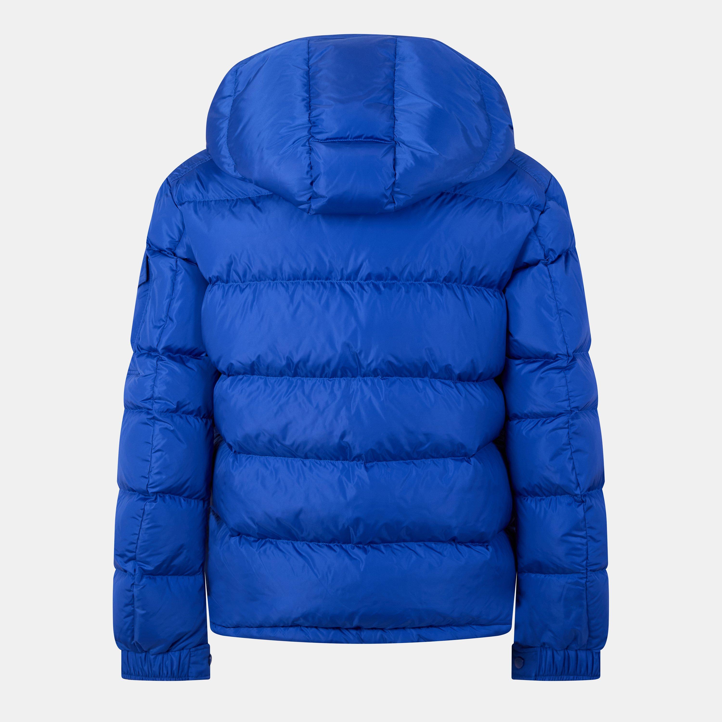 Blue 758 - Moncler - Men's Maya Down Long Sleeve Short Puffer Jacket - 2