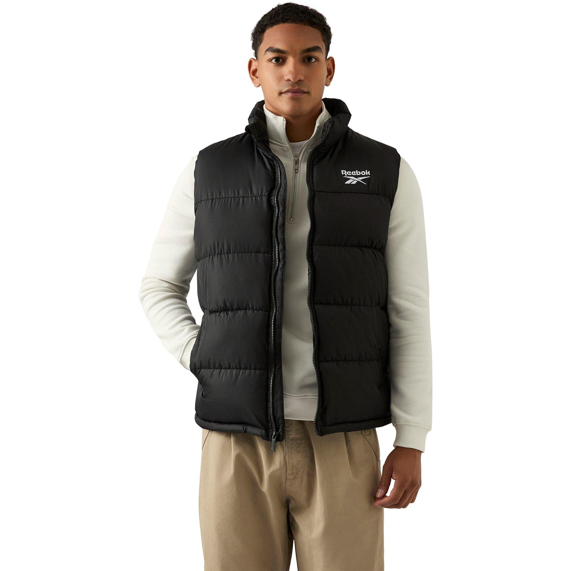 Reebok Men's Heavyweight Quilted Puffer Gilet - Black - S