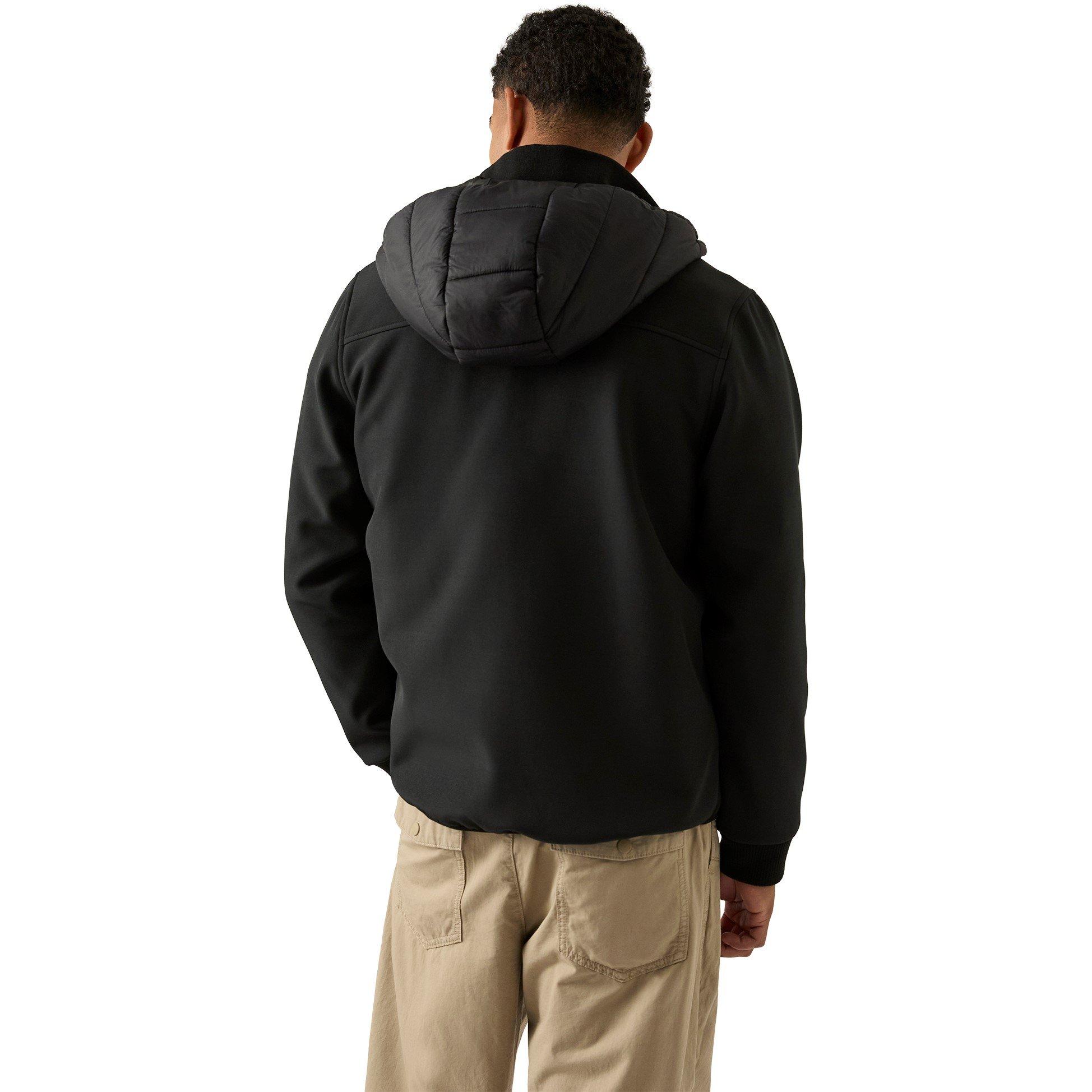 Schwarz - Reebok - Men's  Water-Resistant Rain Anorak - 2