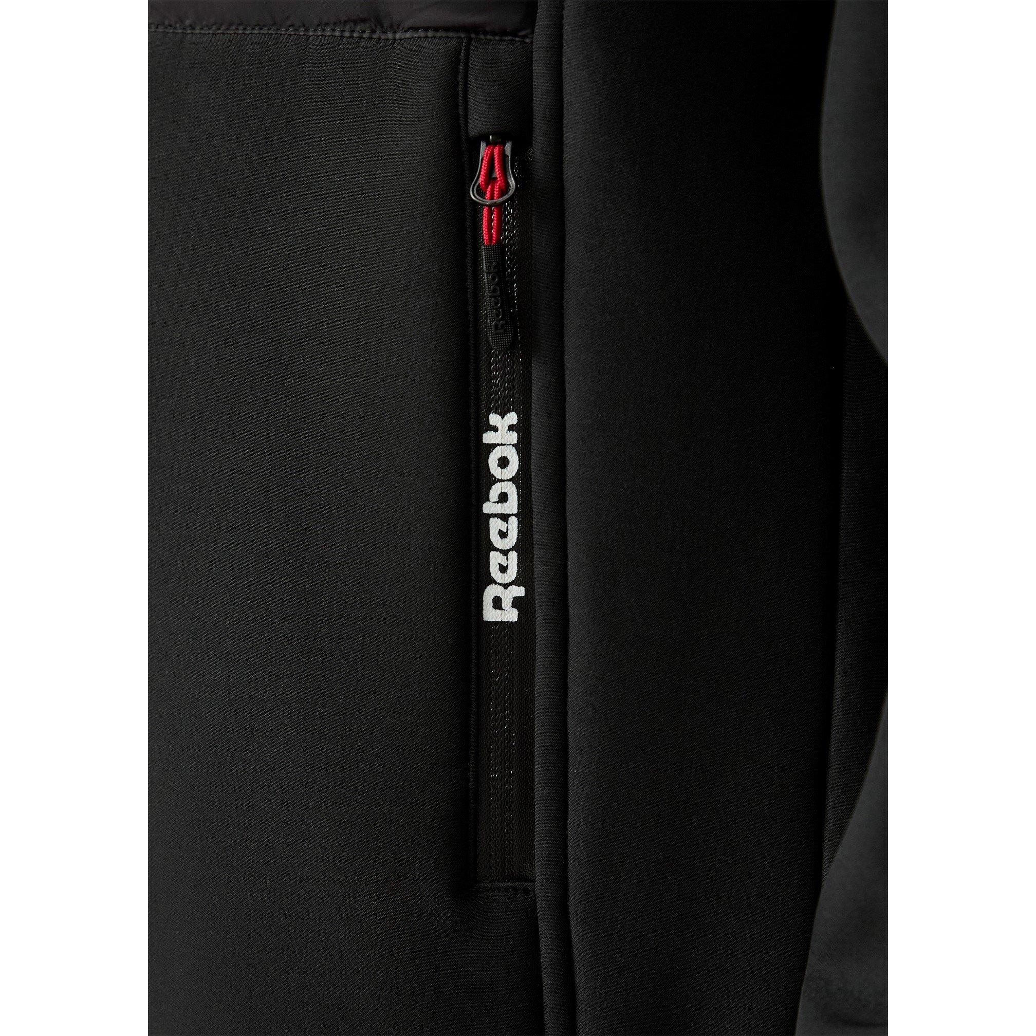 Schwarz - Reebok - Men's  Water-Resistant Rain Anorak - 5