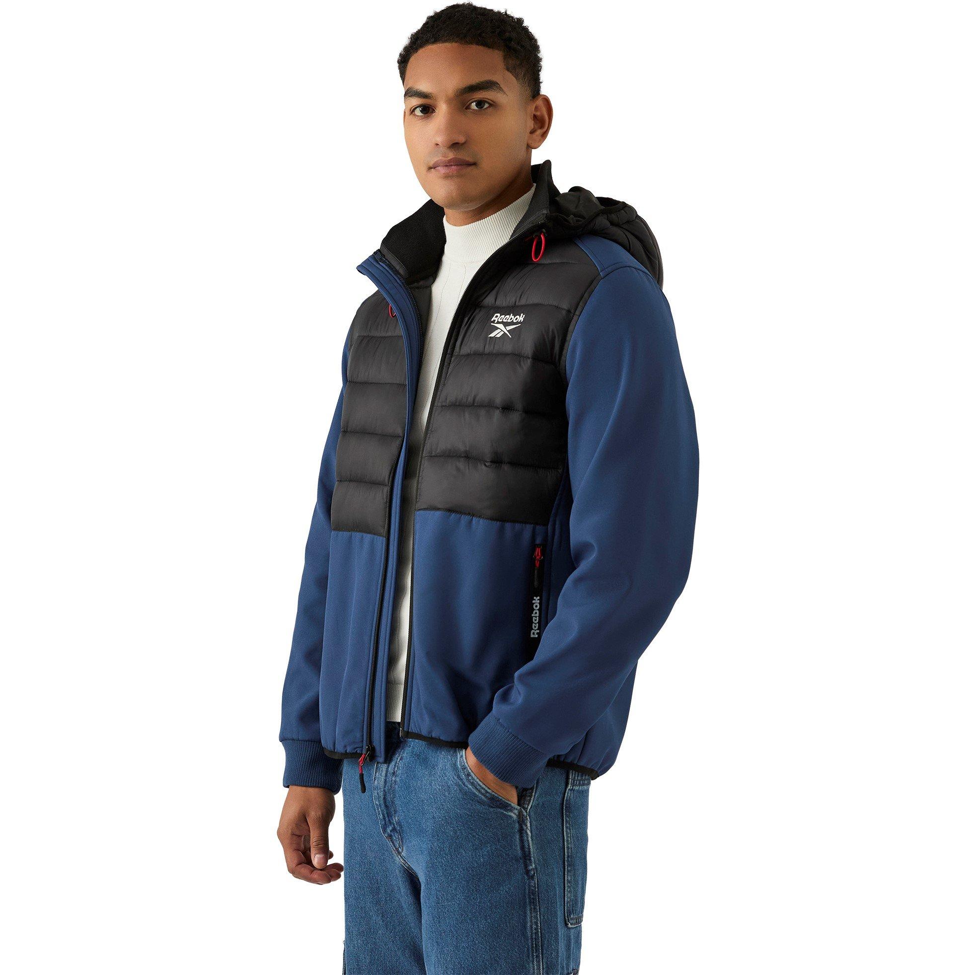 Reebok Men's Water-Resistant Rain Anorak - Batik Blue - S