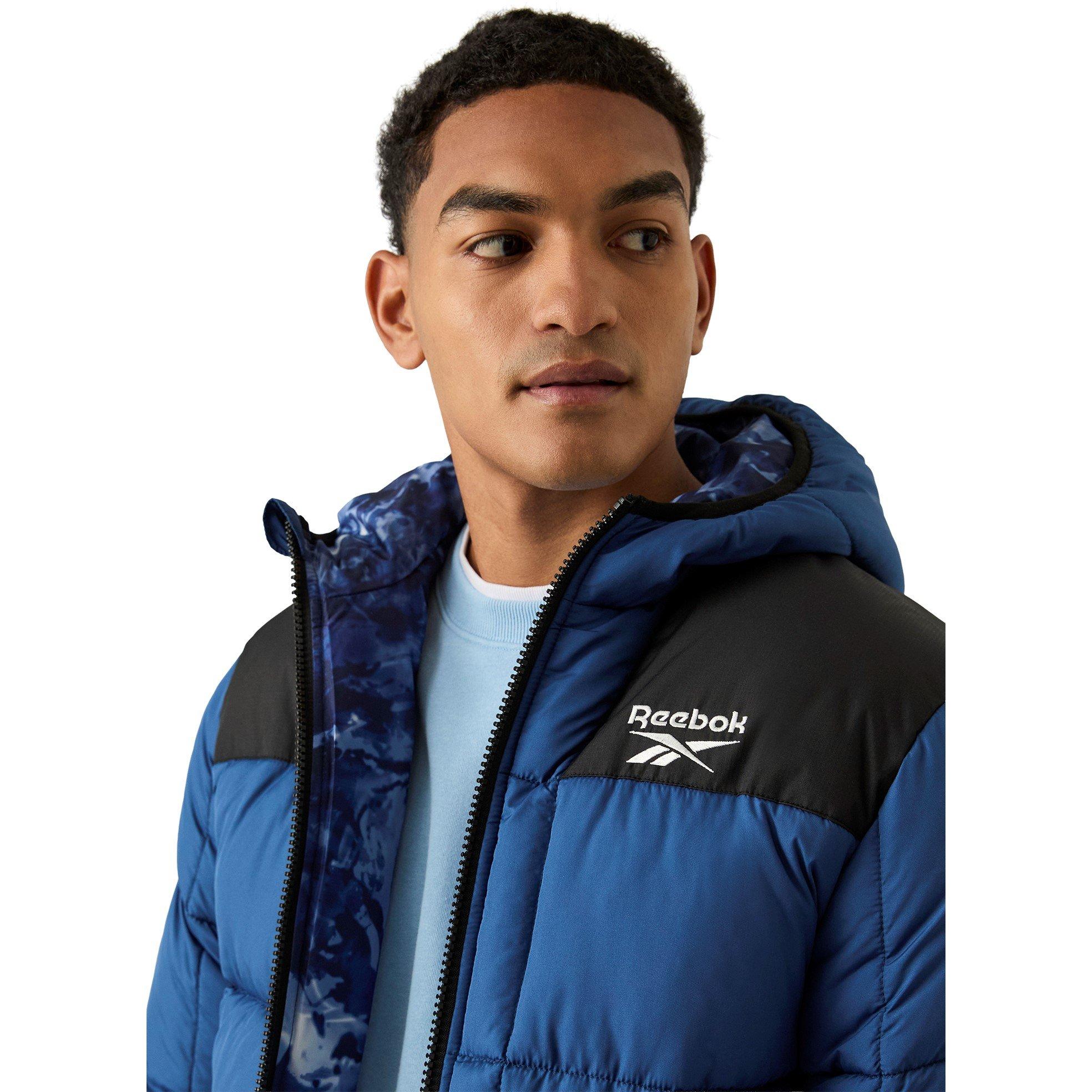 Yellow Reebok Pyffer Reebok Men's Revers Reversible Heavyweight Puffer Jacket | Sports Direct