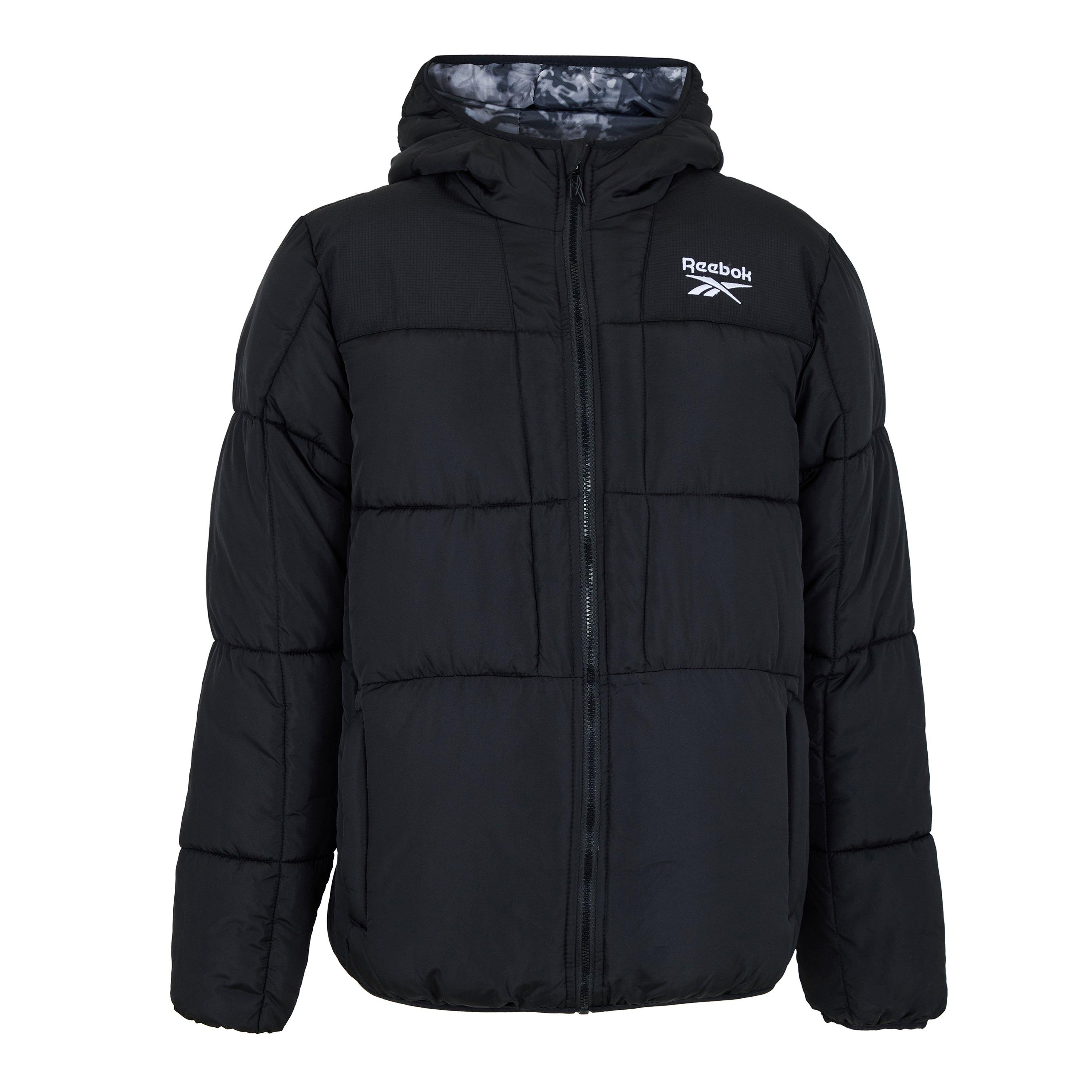 Yellow Reebok Pyffer Reebok Men's Revers Reversible Heavyweight Puffer Jacket | Sports Direct