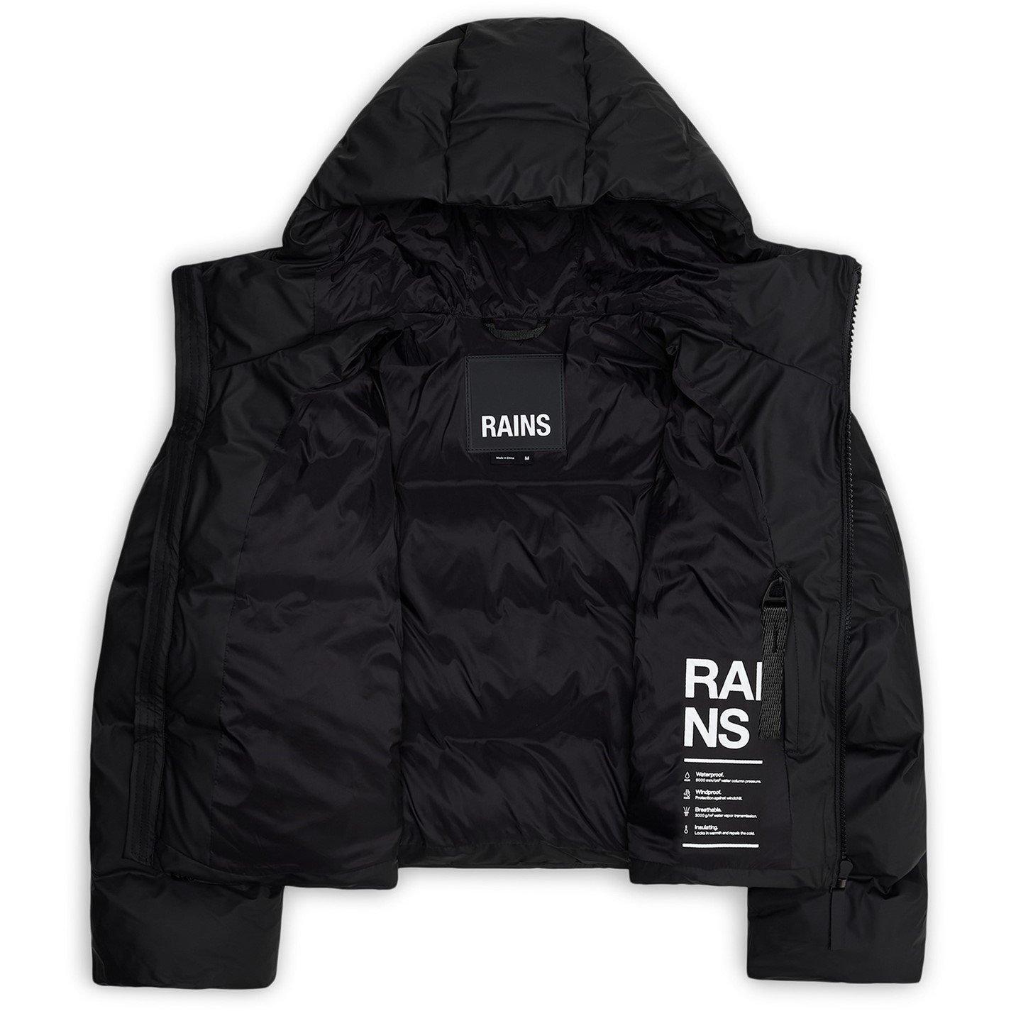 01 Black - Rains - Women's Alta Water-Resistant Quilted Short Puffer Jacket - 2