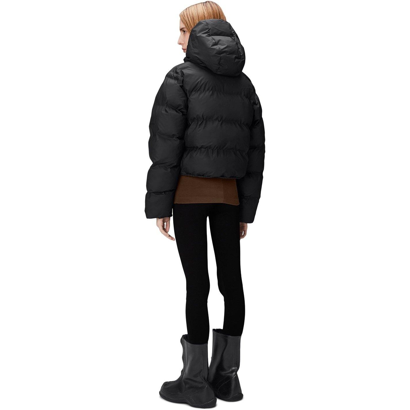 01 Black - Rains - Women's Alta Water-Resistant Quilted Short Puffer Jacket - 4