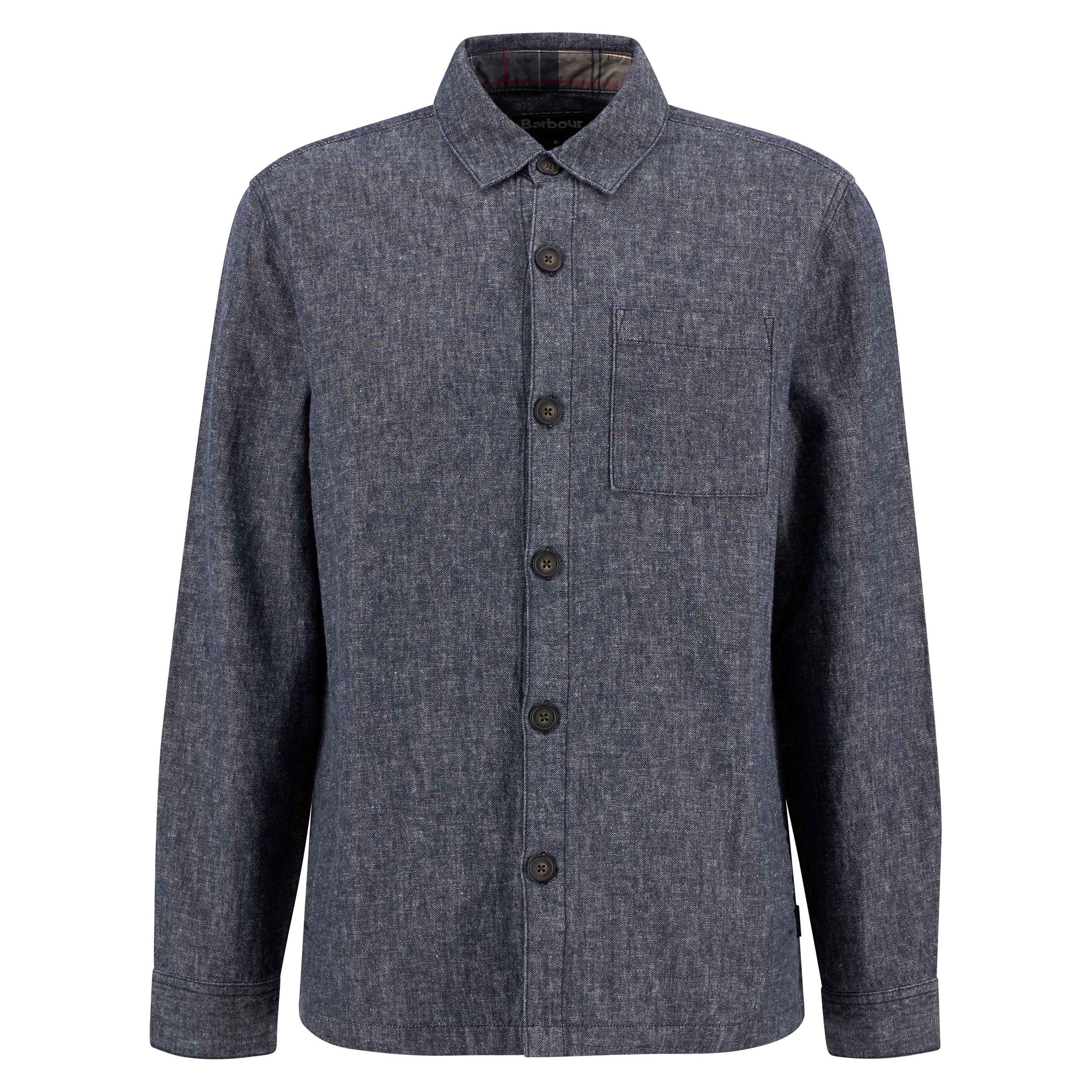 Barbour Men's Overshirt - Navy NY91 - XL