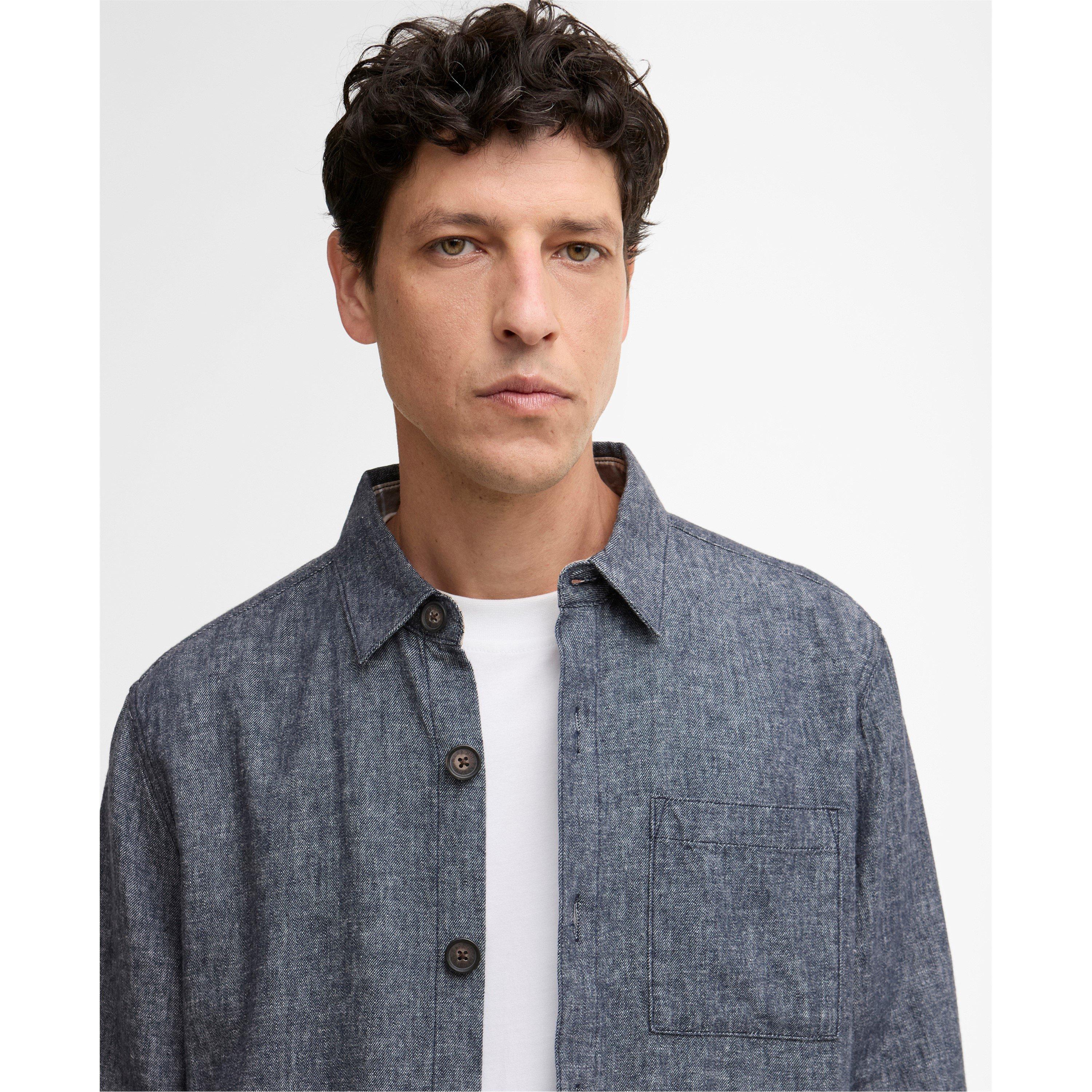 Navy NY91 - Barbour - Men's Overshirt - 4