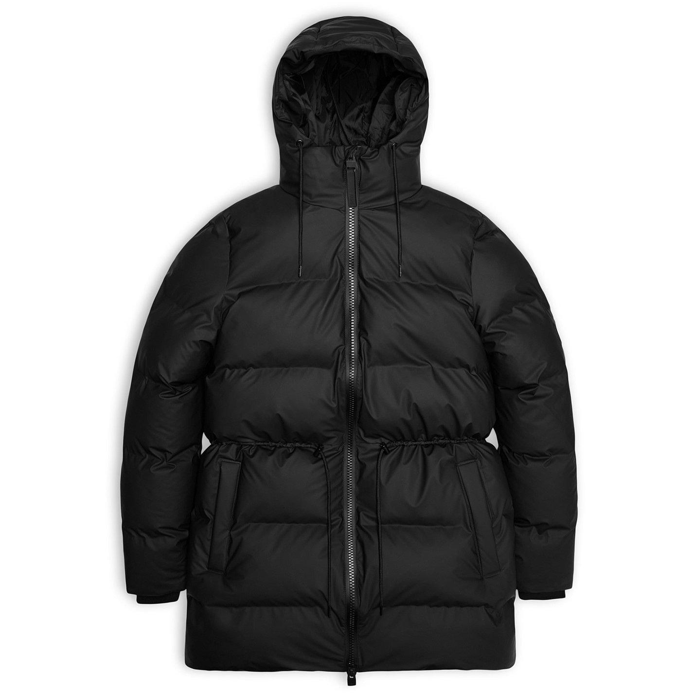 01 Black - Rains - Alta Water-Resistant Insulated Long Puffer Jacket - 4