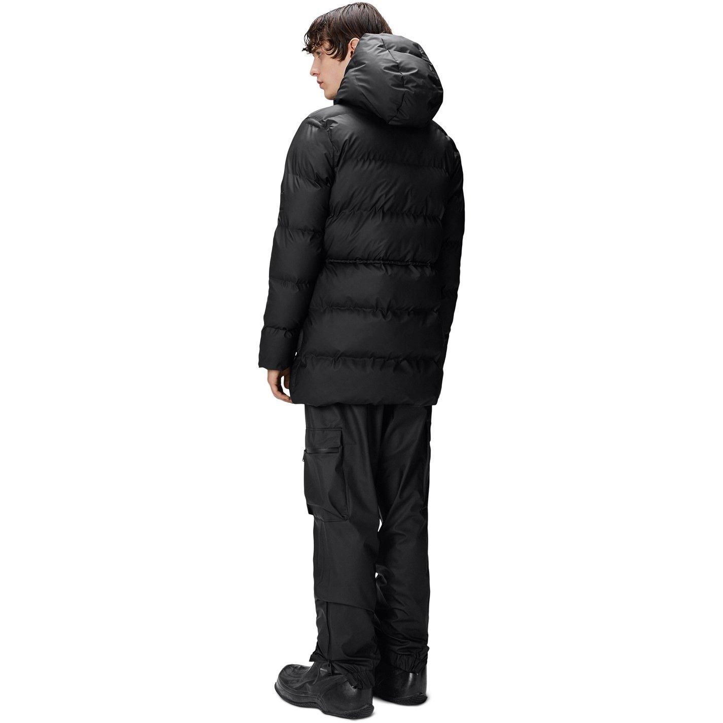 01 Black - Rains - Alta Water-Resistant Insulated Long Puffer Jacket - 5