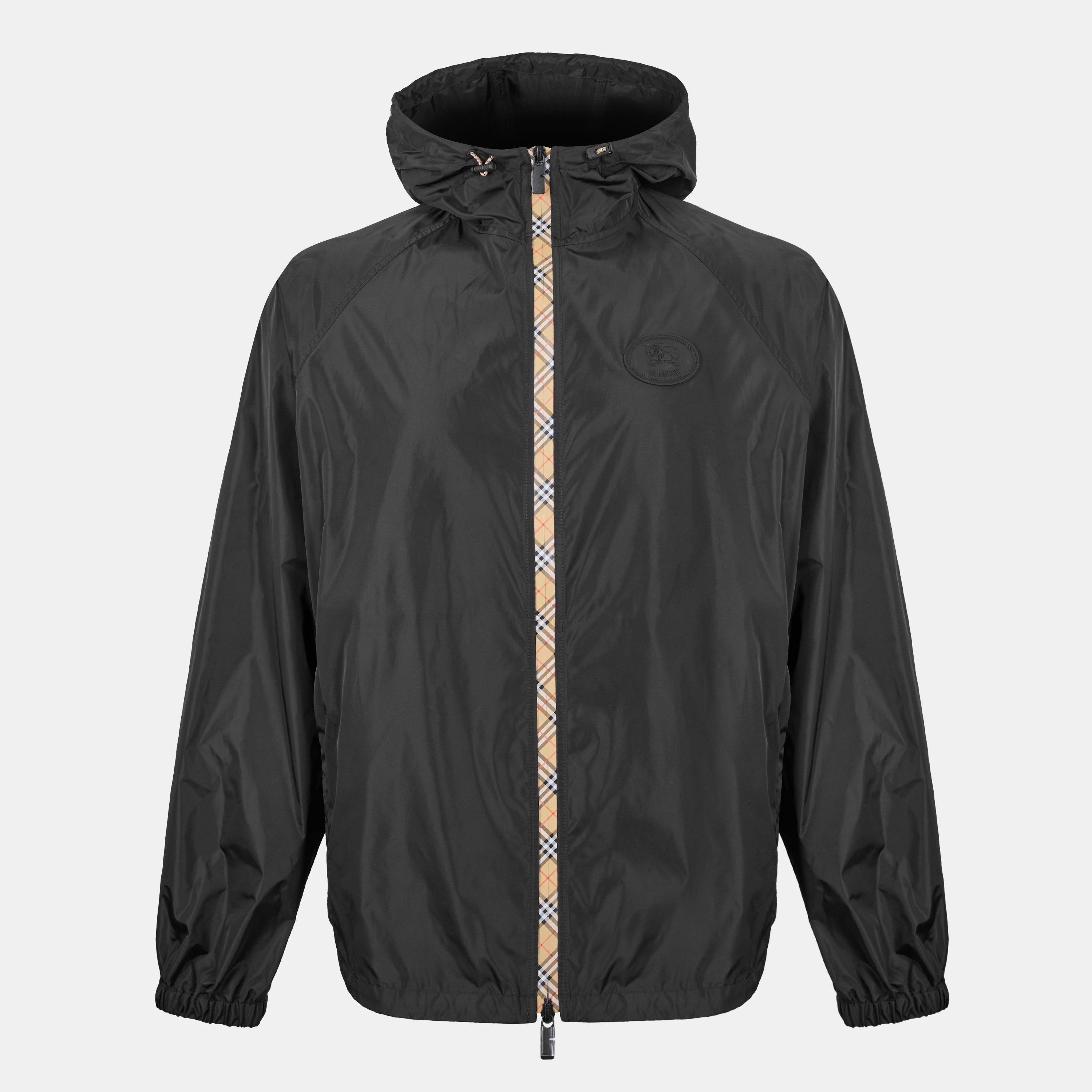 Burberry Men's Burb Clapton Windbreaker - Black - M