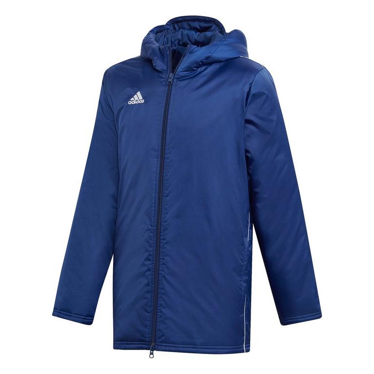 Bleu/Blanc - adidas - Core 18 Stadium Jacket Junior - 1