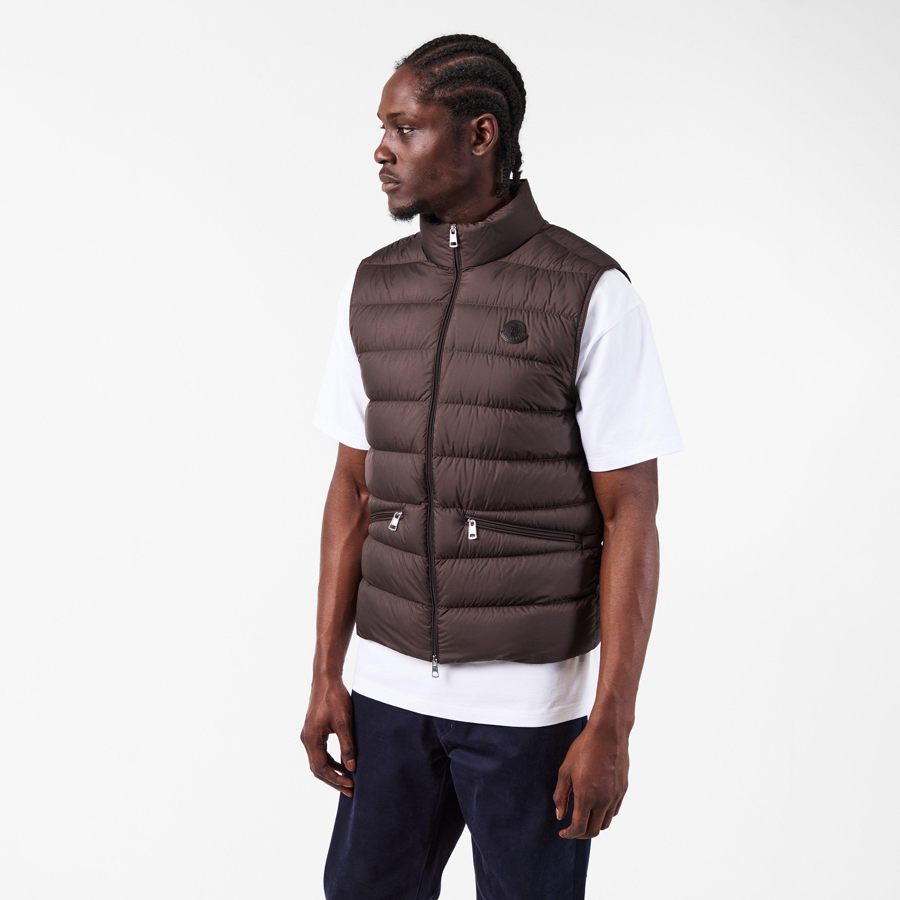 Brown 243 - Moncler - Men's Insulated Sleeveless Gilet - 3