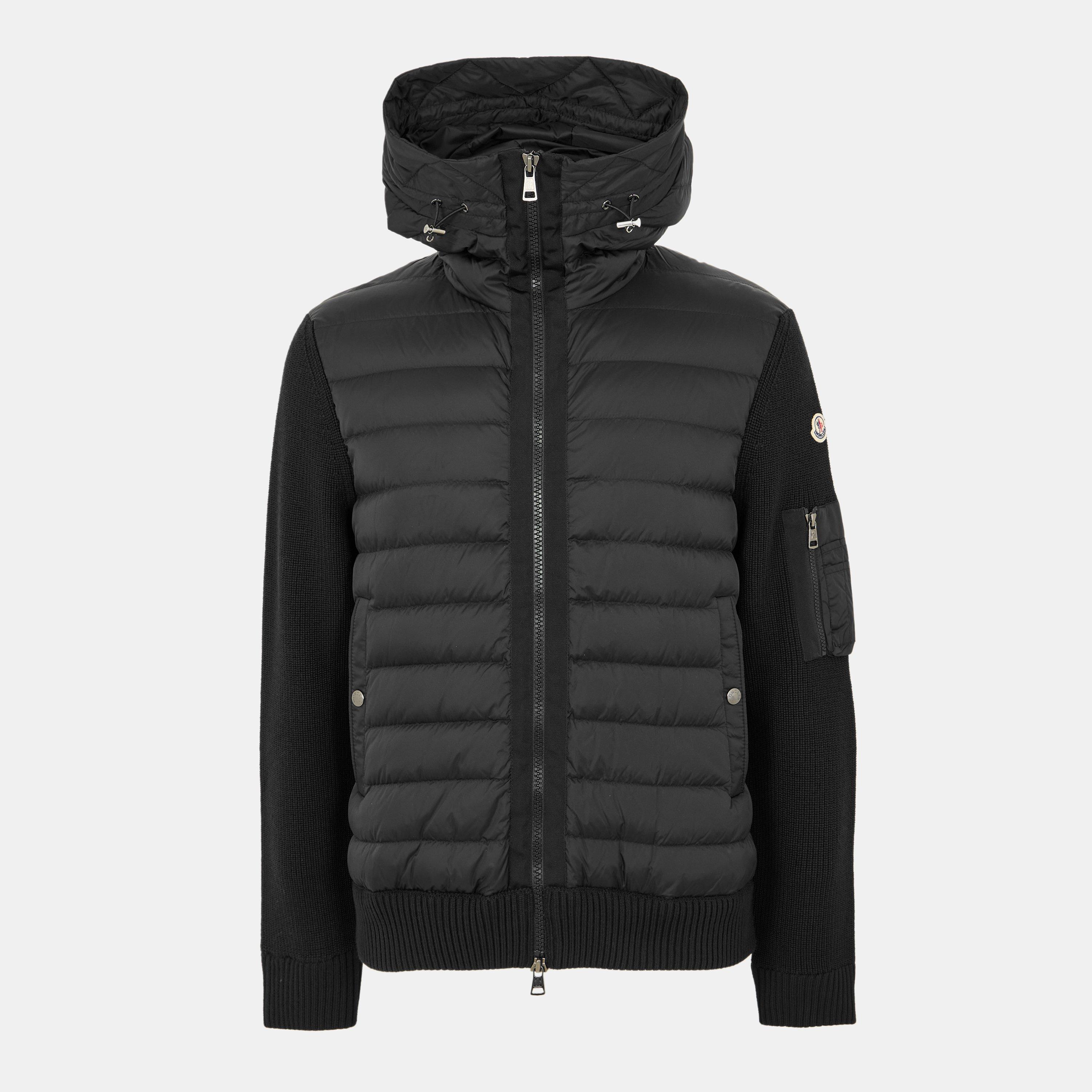 Black 999 - Moncler - Men's Insulated Water-Resistant Hybrid Jacket - 1