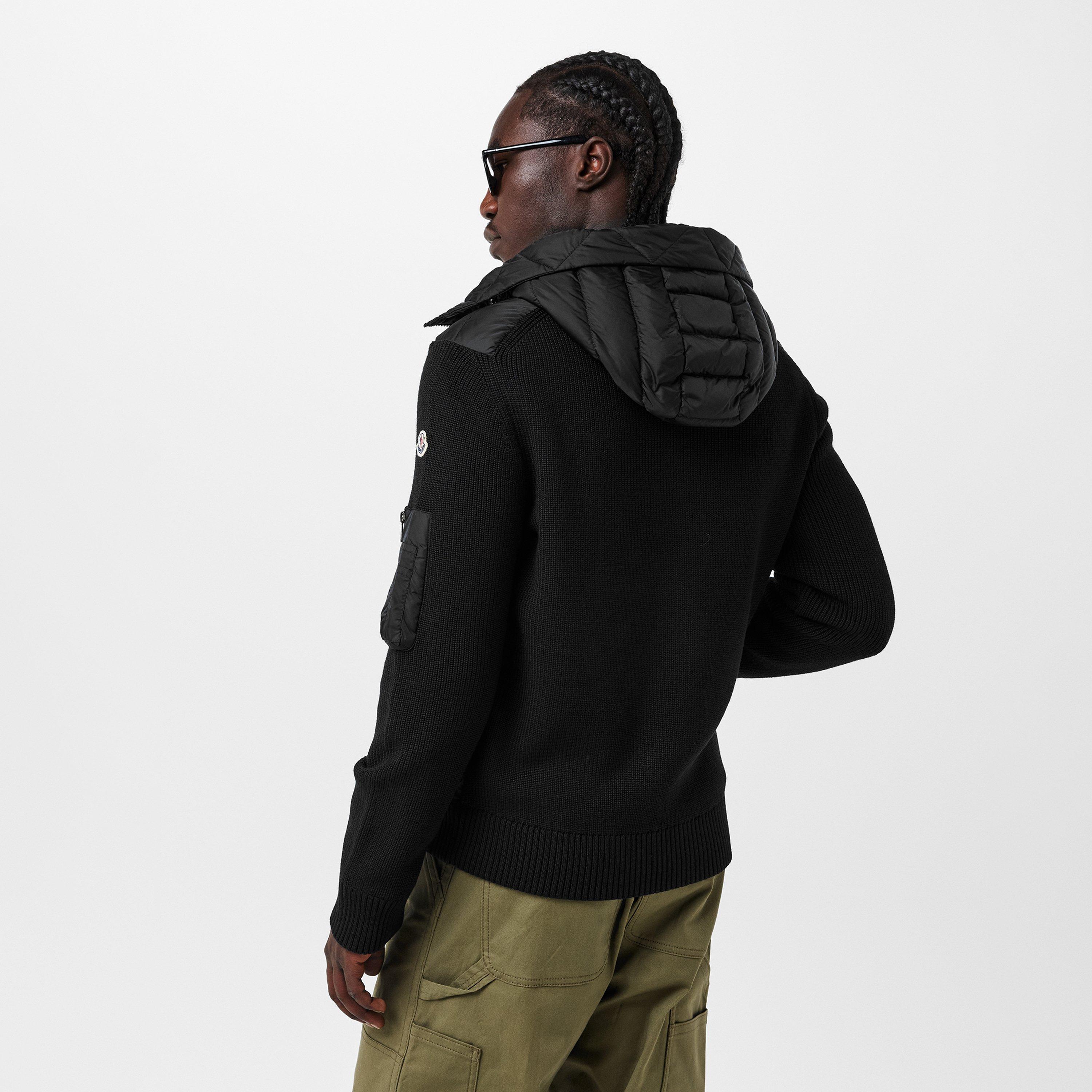 Black 999 - Moncler - Men's Water-Resistant Insulated Hybrid Jacket - 4