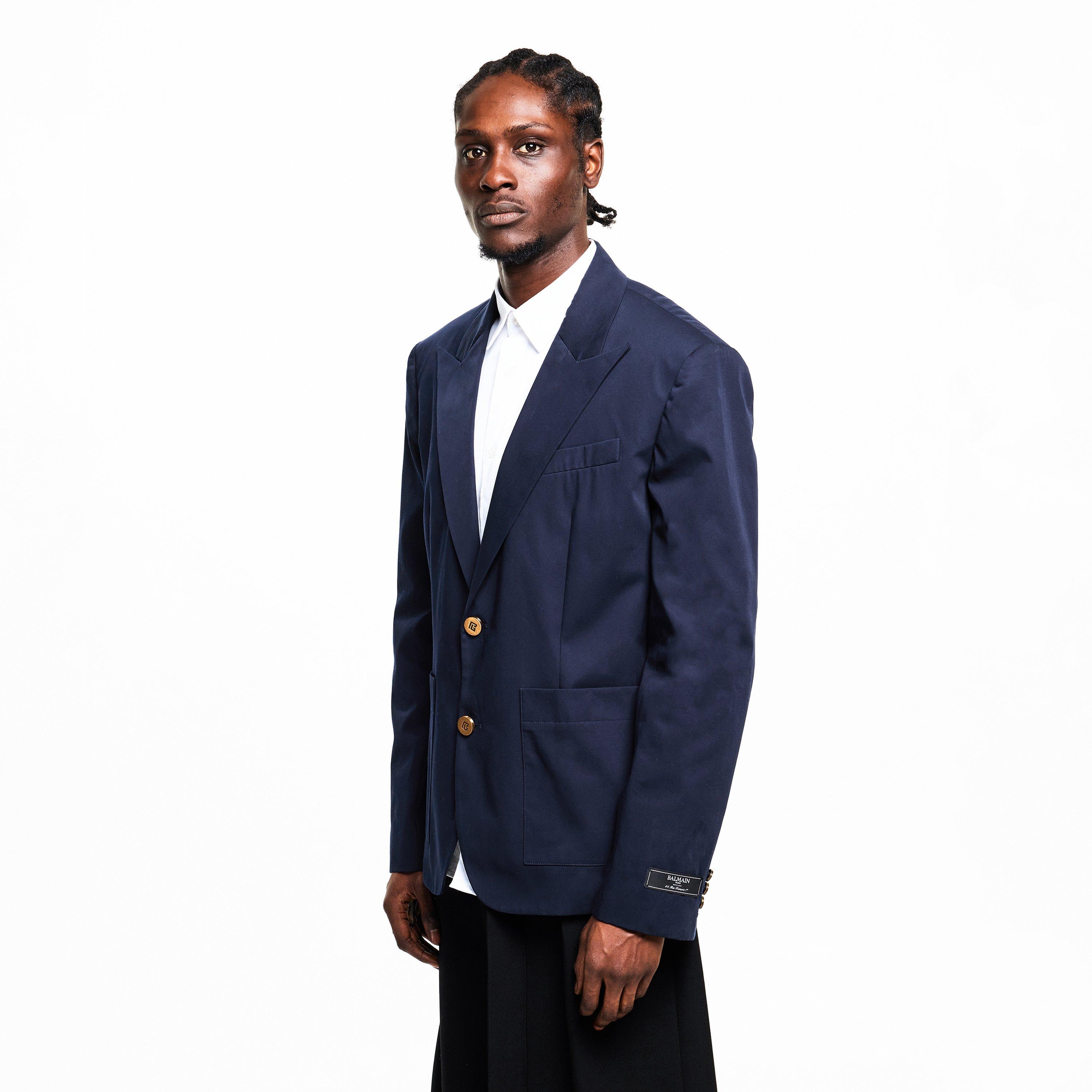 Marine - Balmain - Balmain Twill Blzr Sn62 - 3