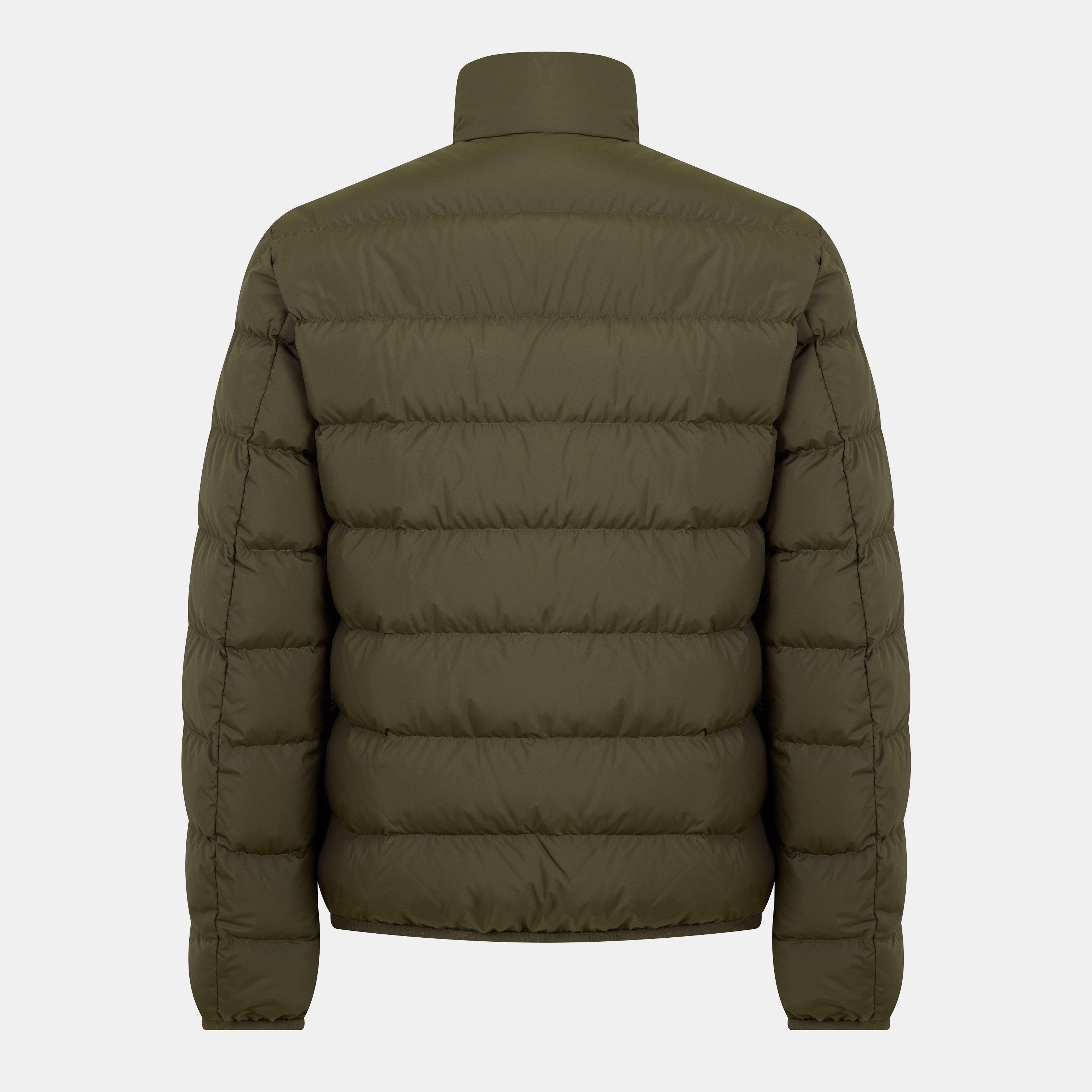 Khaki 818 - Moncler - Men's Baudinet Down Long Sleeve Short Puffer Jacket - 2