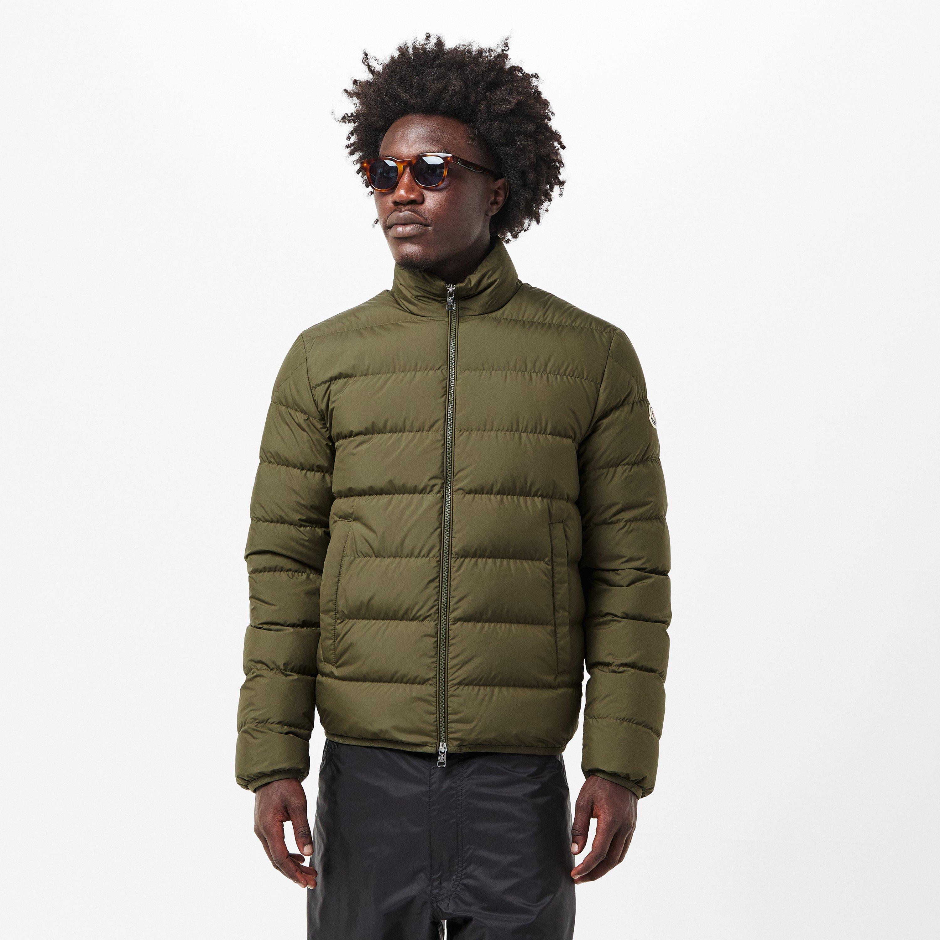Khaki 818 - Moncler - Men's Baudinet Down Long Sleeve Short Puffer Jacket - 3