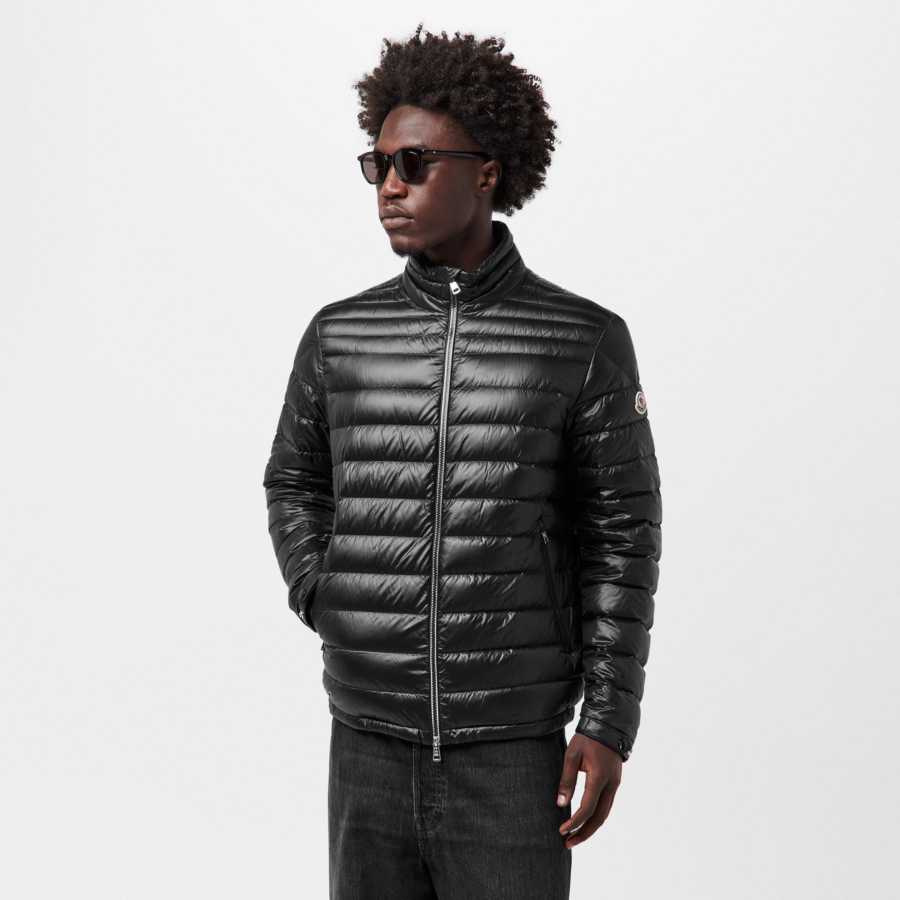 Black 999 - Moncler - Men's Arnique Down Hip Length Long Sleeve Short Puffer Jacket - 3