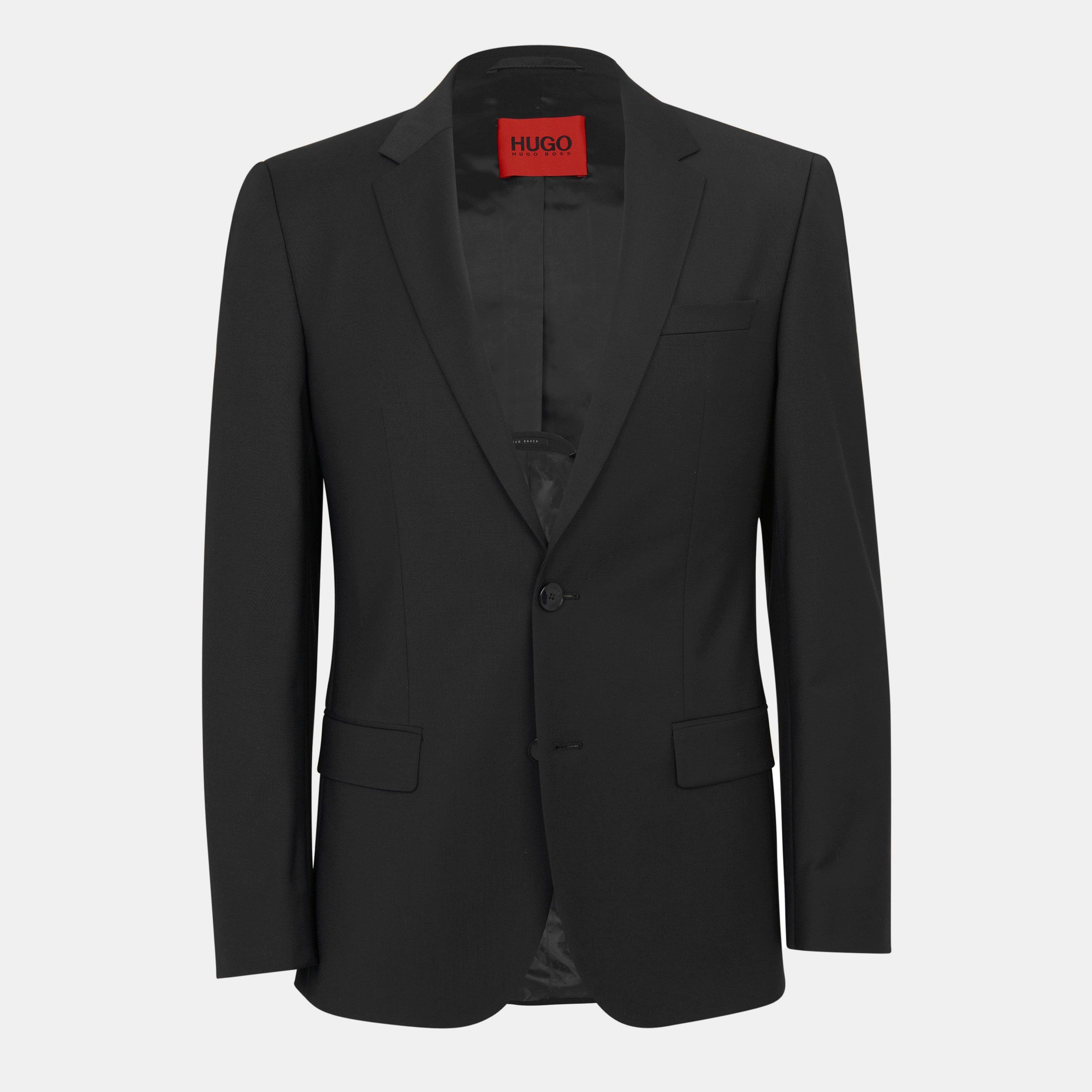 Hugo Men's Henry Flex Single-Breasted Suit Jacket - Black 001 - Size 40 L (98)