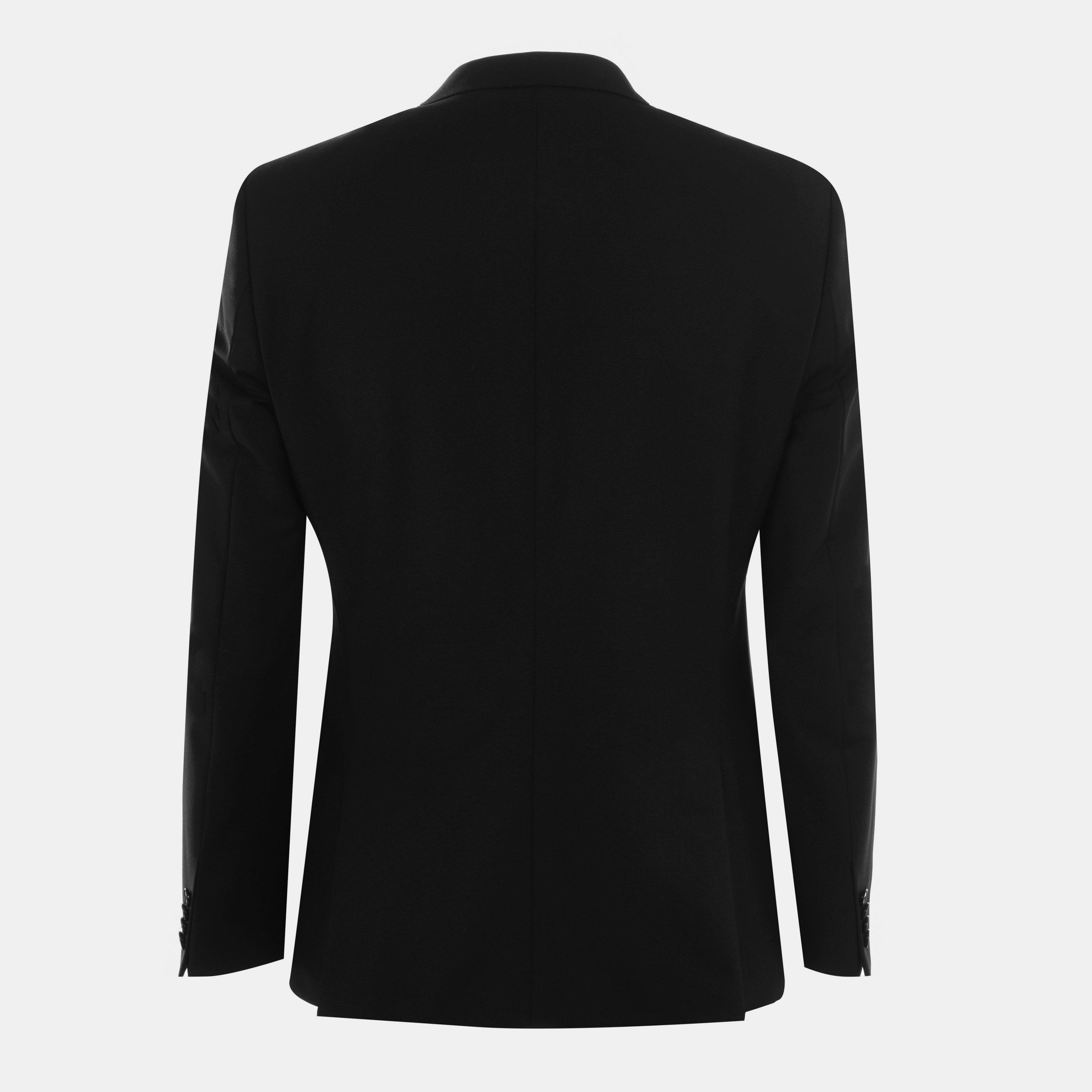 Black 001 - Hugo - Men's Henry Flex Single-Breasted Suit Jacket - 2