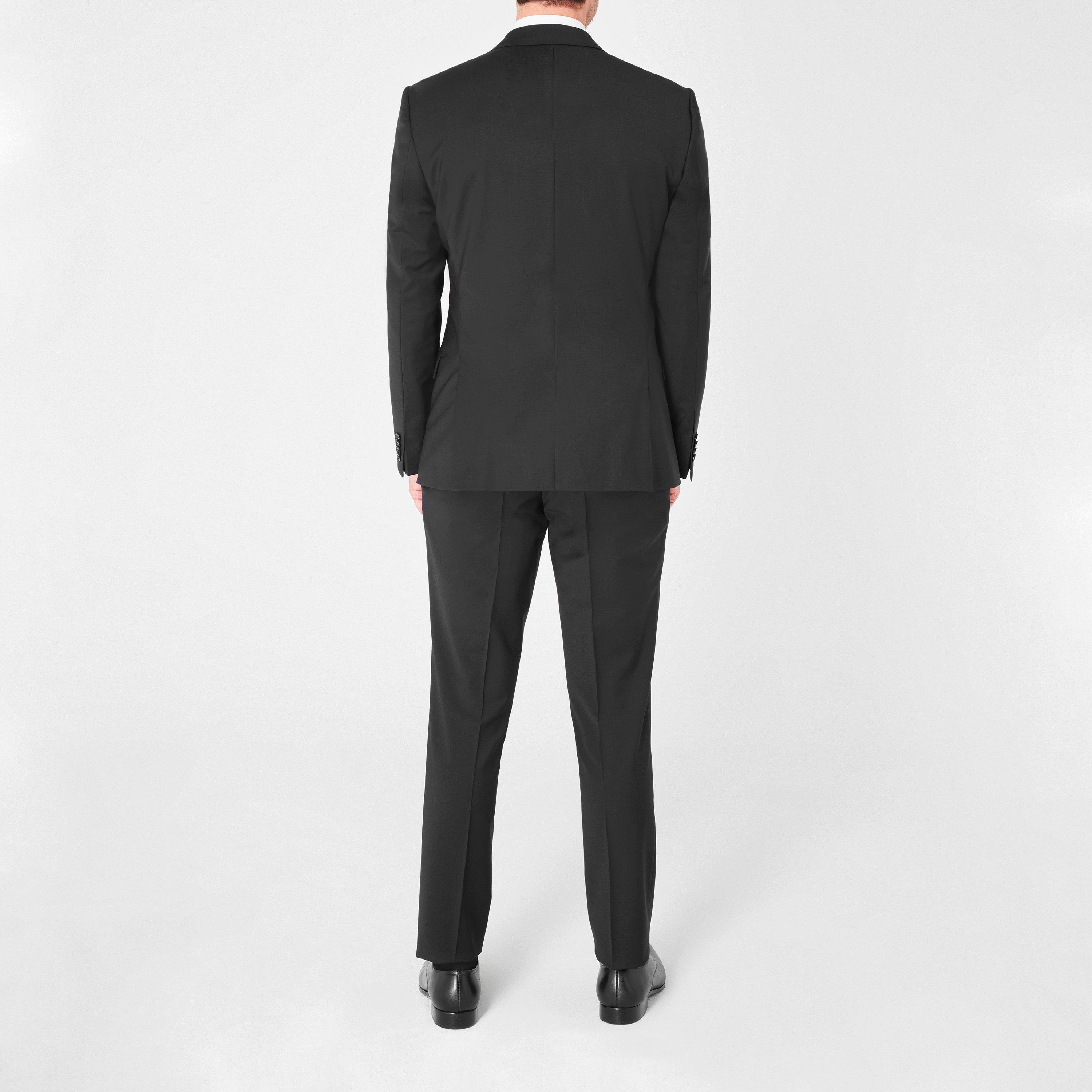 Black 001 - Hugo - Men's Henry Flex Single-Breasted Suit Jacket - 4