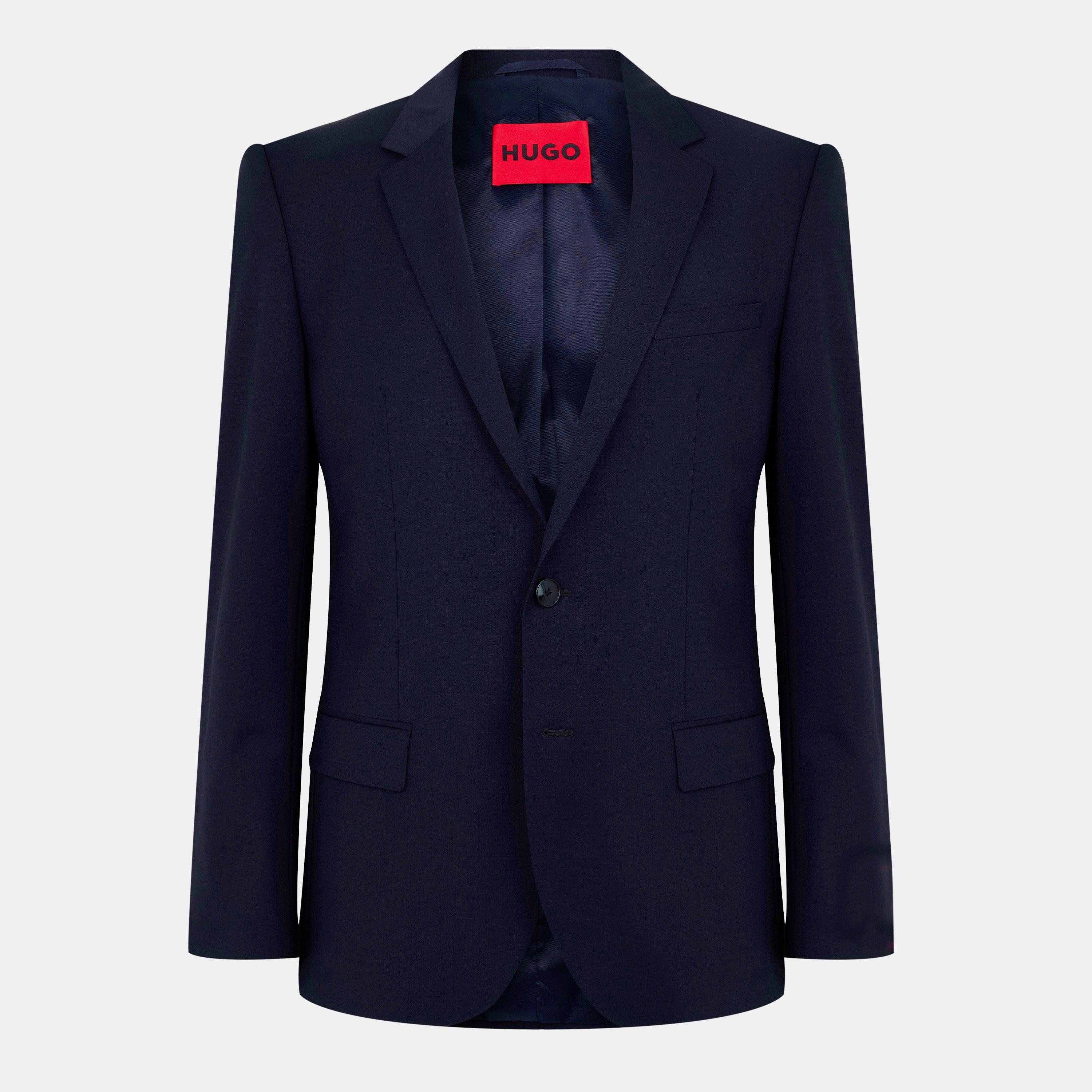 Hugo Men's Henry Flex Single-Breasted Suit Jacket - Dark Blue 405 - 38 R (48)