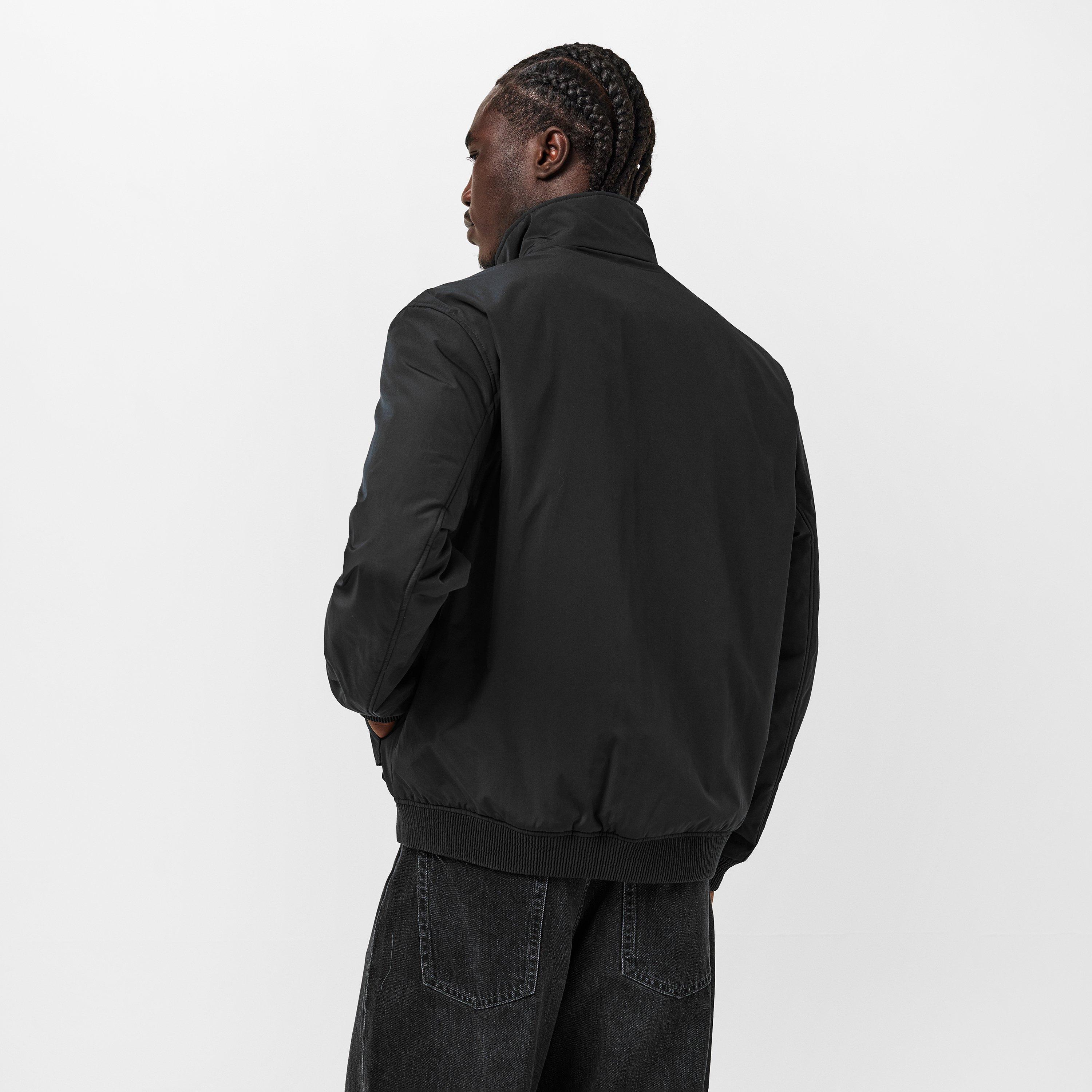 Black - Hugo - Men's HUGO Water Repellent Full Zip Bomber Jacket - 4