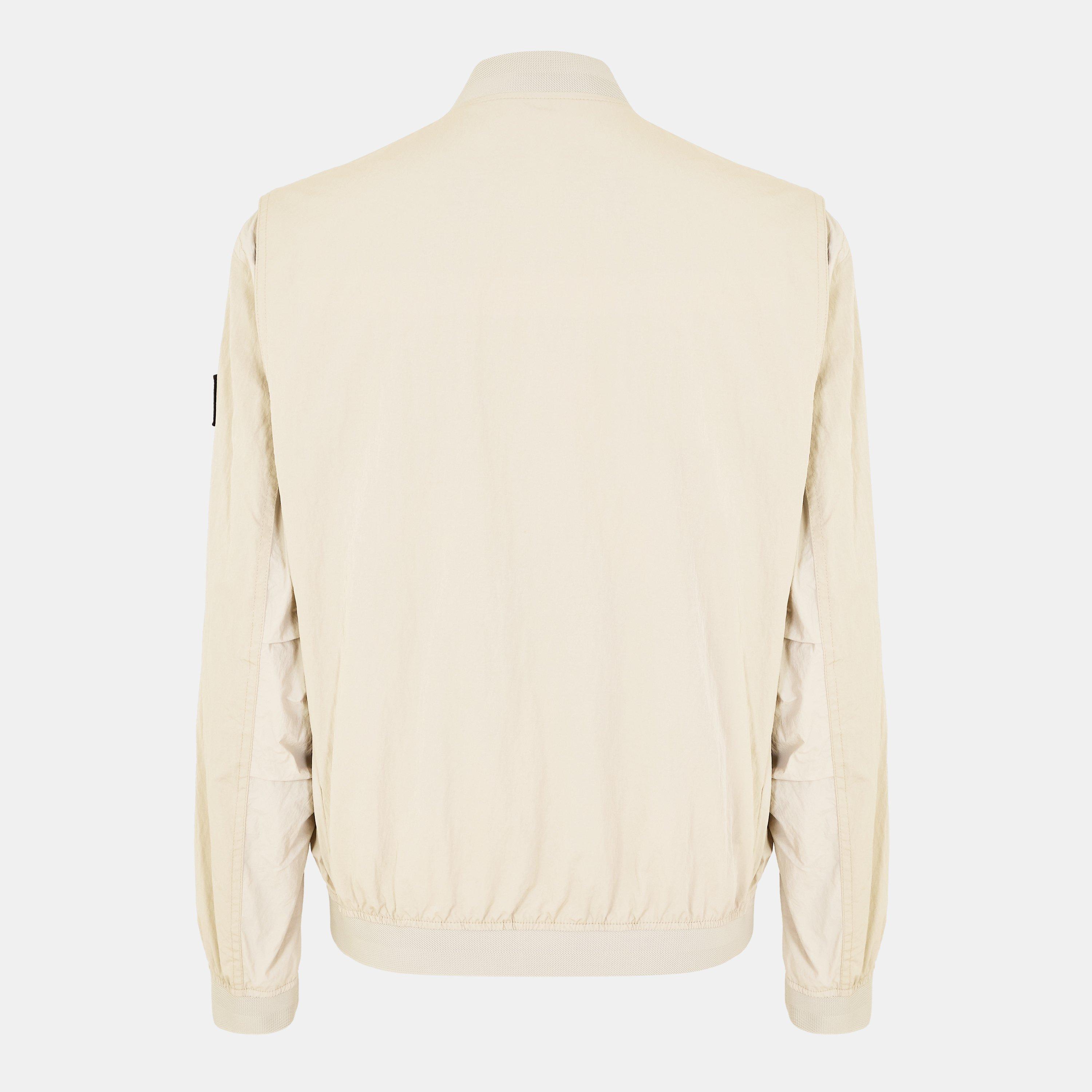 Light Beige - Boss - Men's Othmare Lightweight Long Sleeve Bomber Jacket - 2