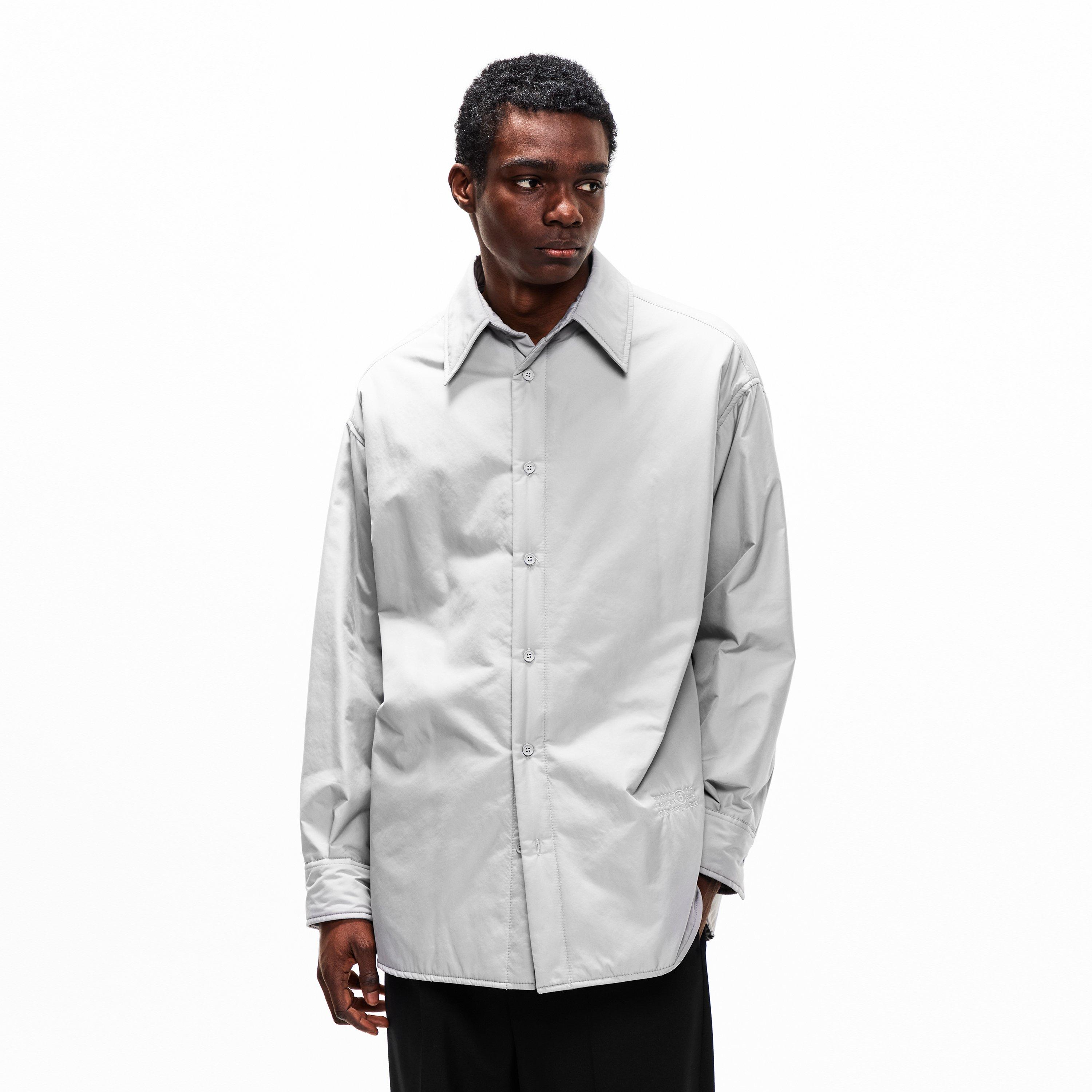 Stone Grey - MM6 Maison Margiela - MM6 Mai Pad Oshrt Sn61 - 3