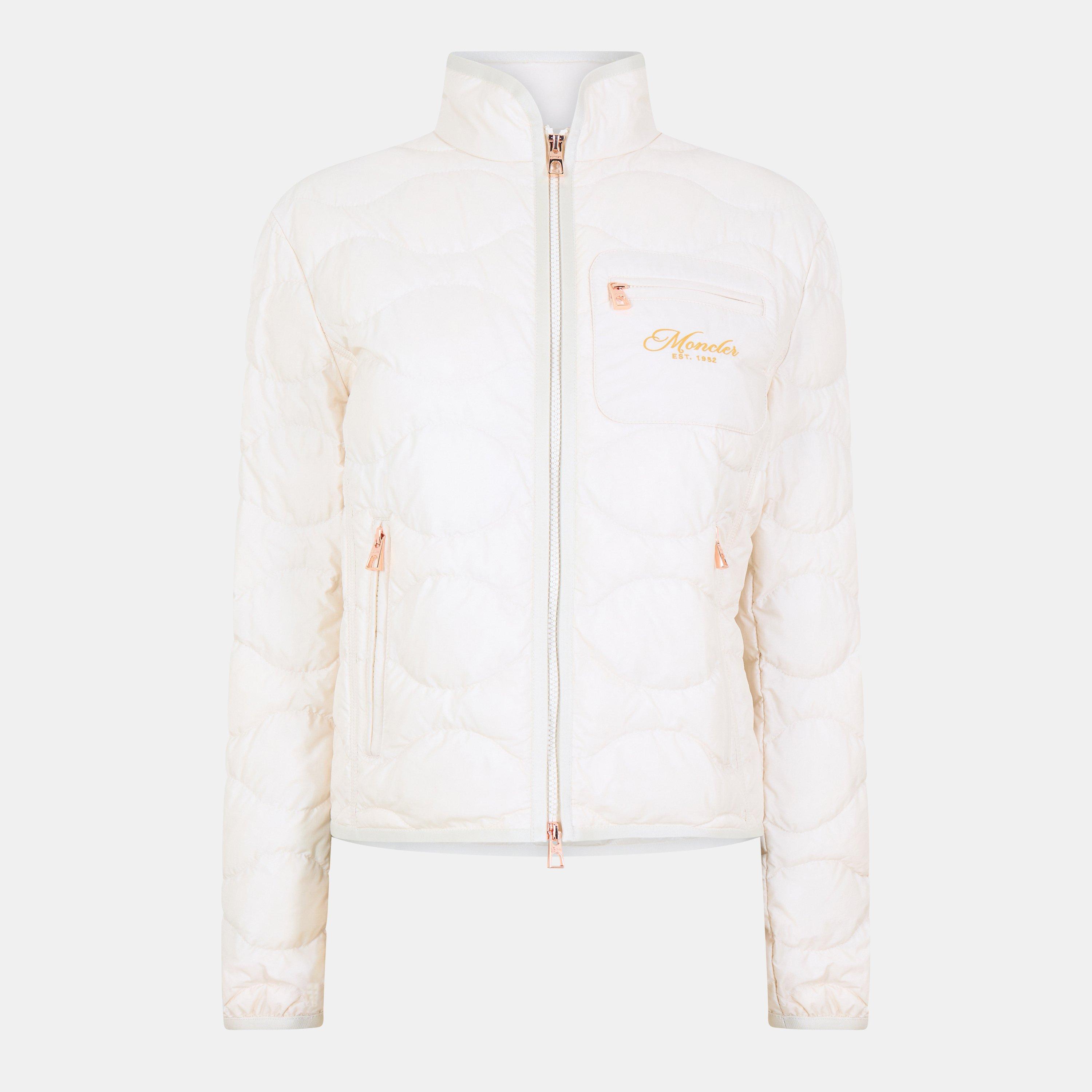 Moncler Women's Tegea Lightweight Quilted Jacket - Ivory 038 - Size 10 (S)