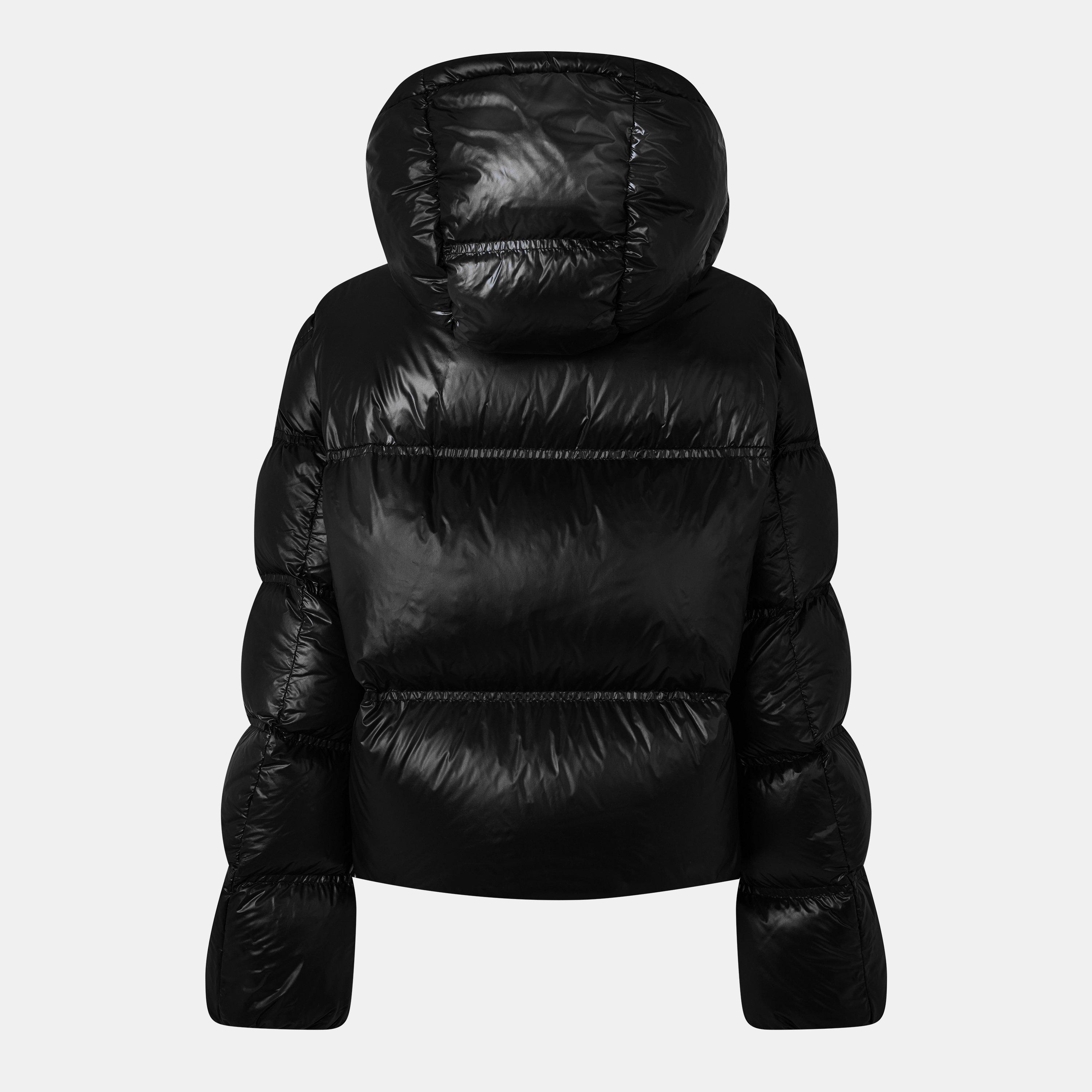 Black 999 - Moncler - Women's Erea Square Quilted Down Water Repellent Short Puffer Jacket - 2