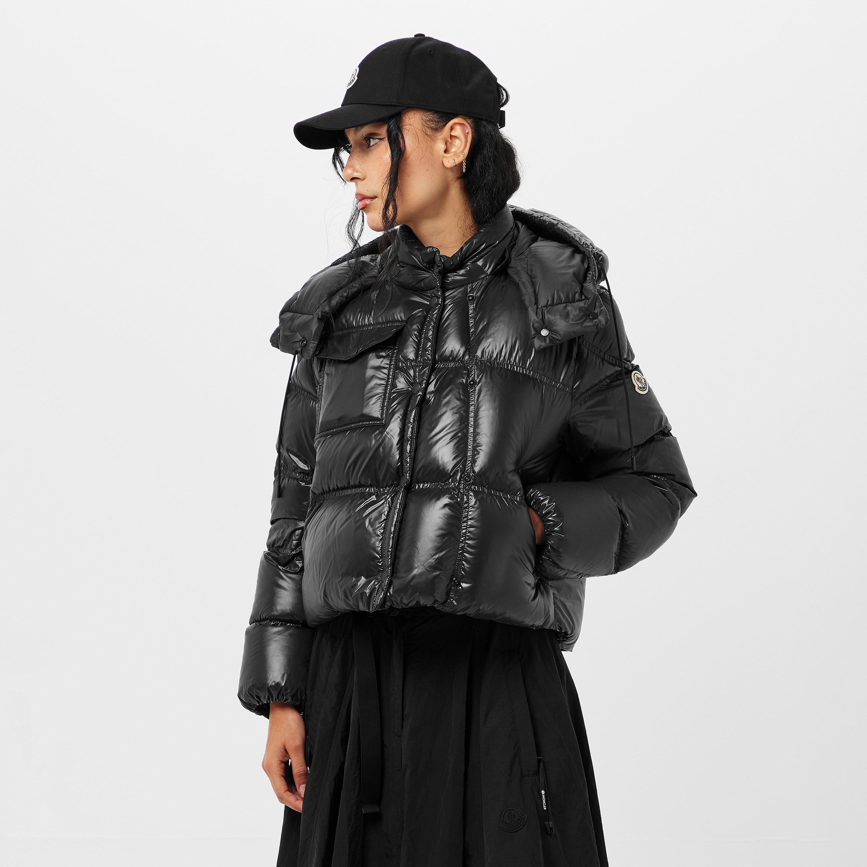 Black 999 - Moncler - Women's Erea Square Quilted Down Water Repellent Short Puffer Jacket - 3