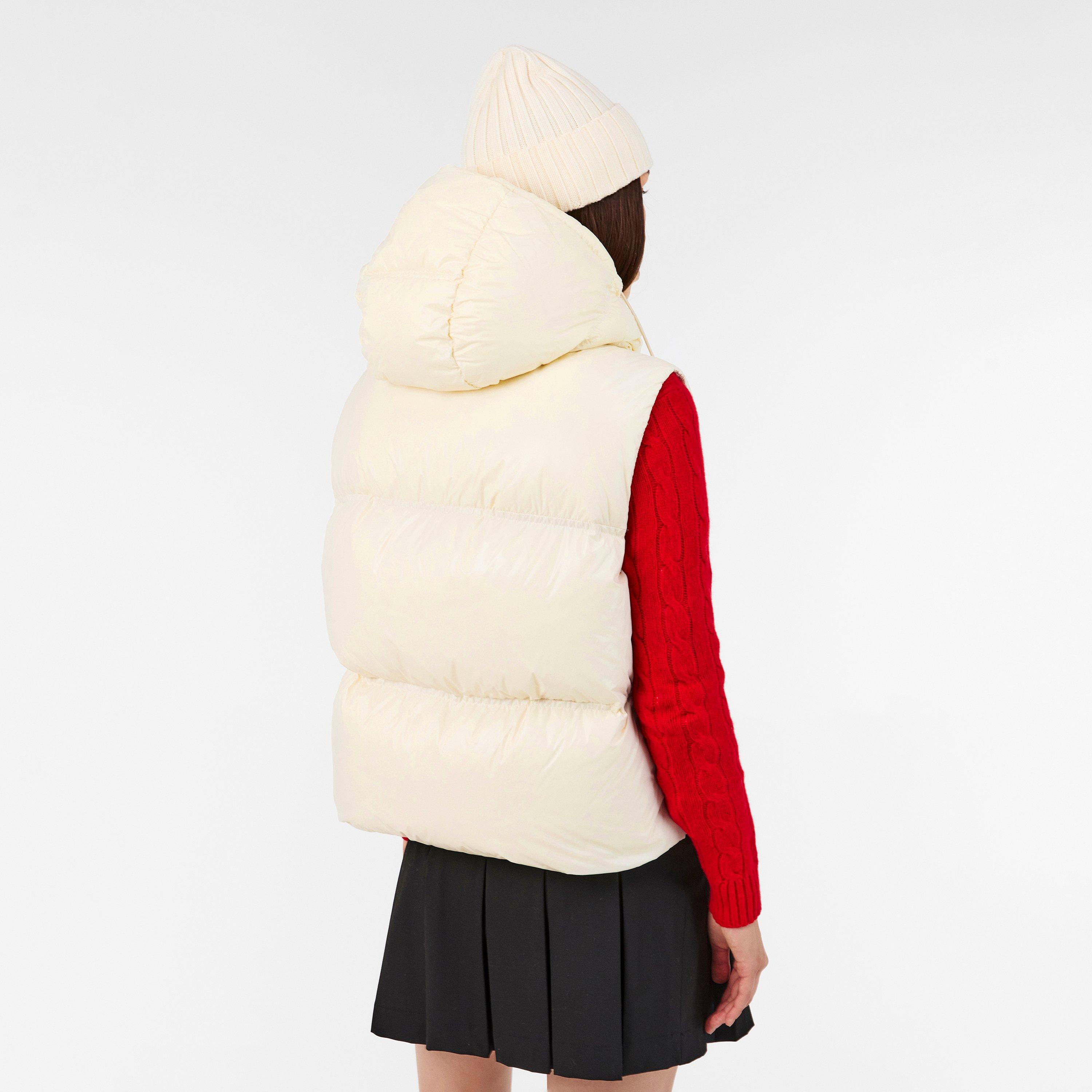 Natural 02B - Moncler - Women's Pario Quilted Sleeveless Gilet - 4