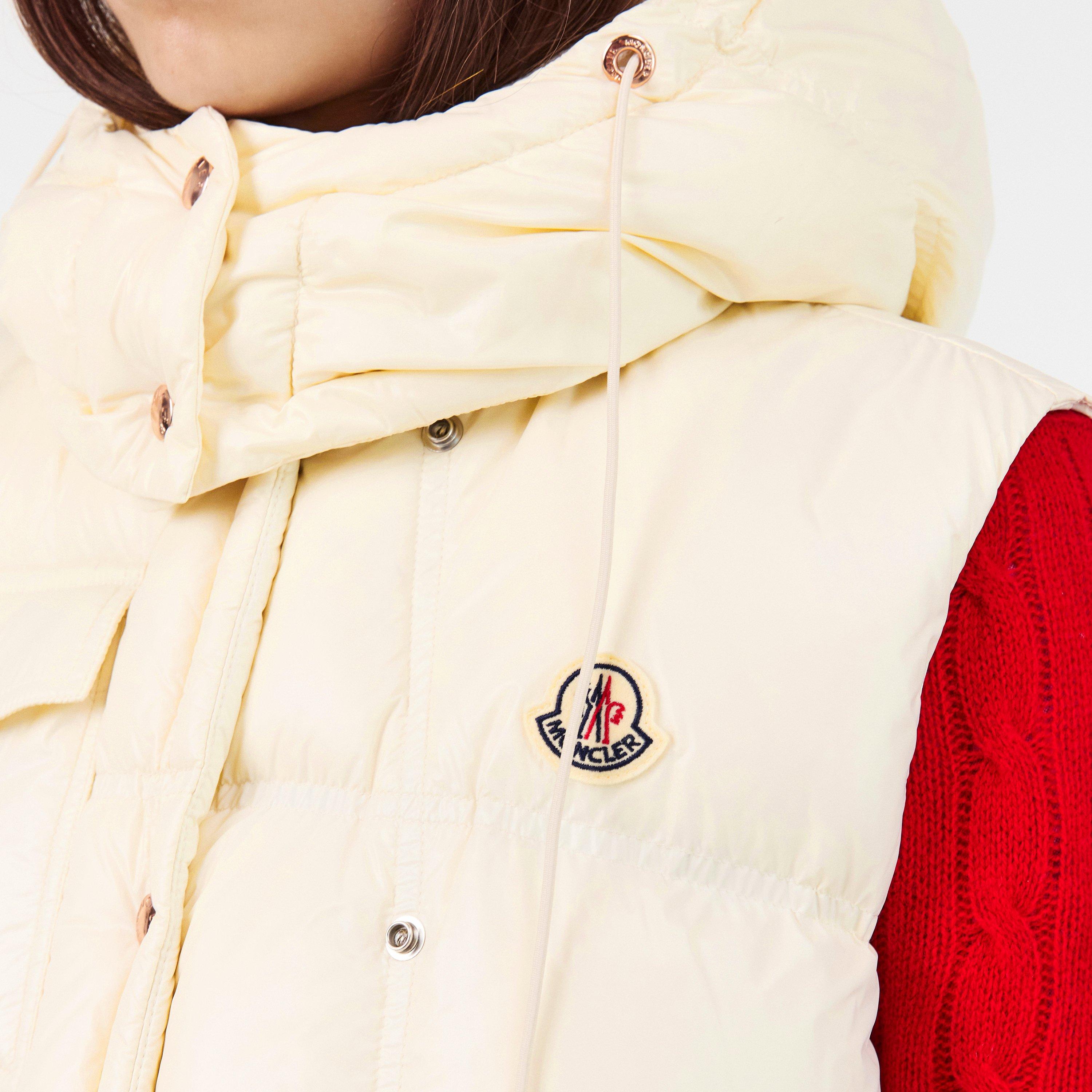 Natural 02B - Moncler - Women's Pario Quilted Sleeveless Gilet - 5