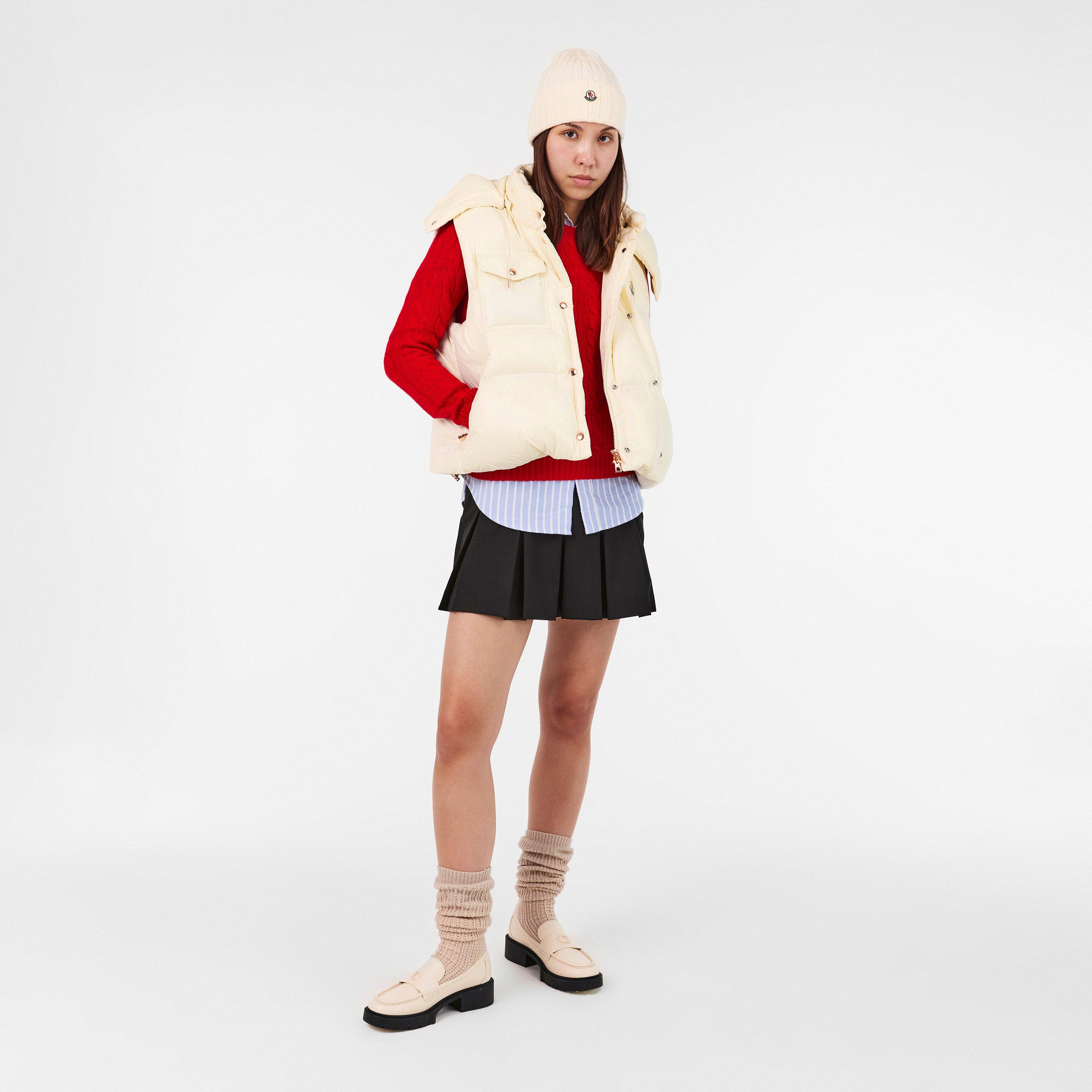 Natural 02B - Moncler - Women's Pario Quilted Sleeveless Gilet - 6