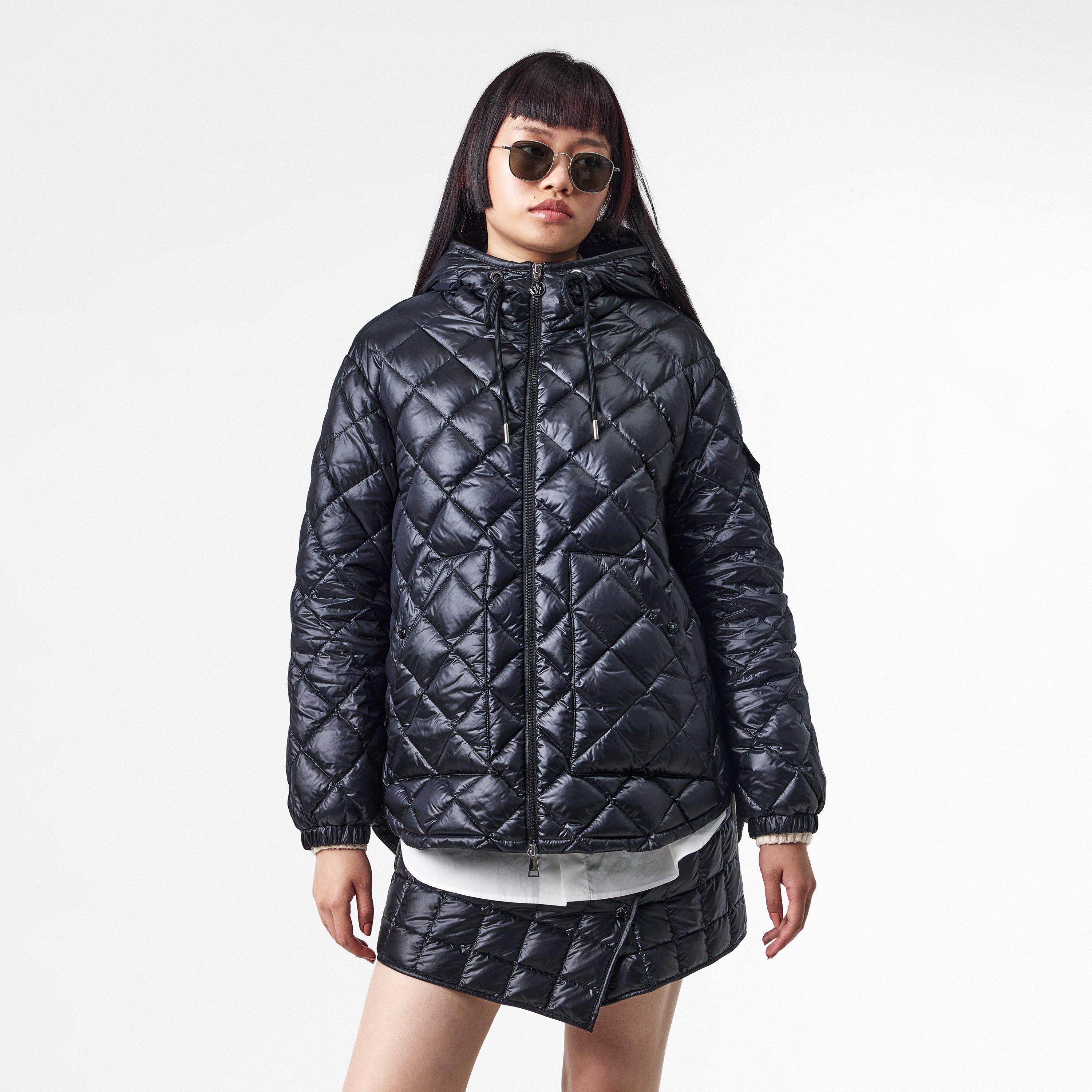 Black 999 - Moncler - Women's Diamond Quilted Overshirt - 3