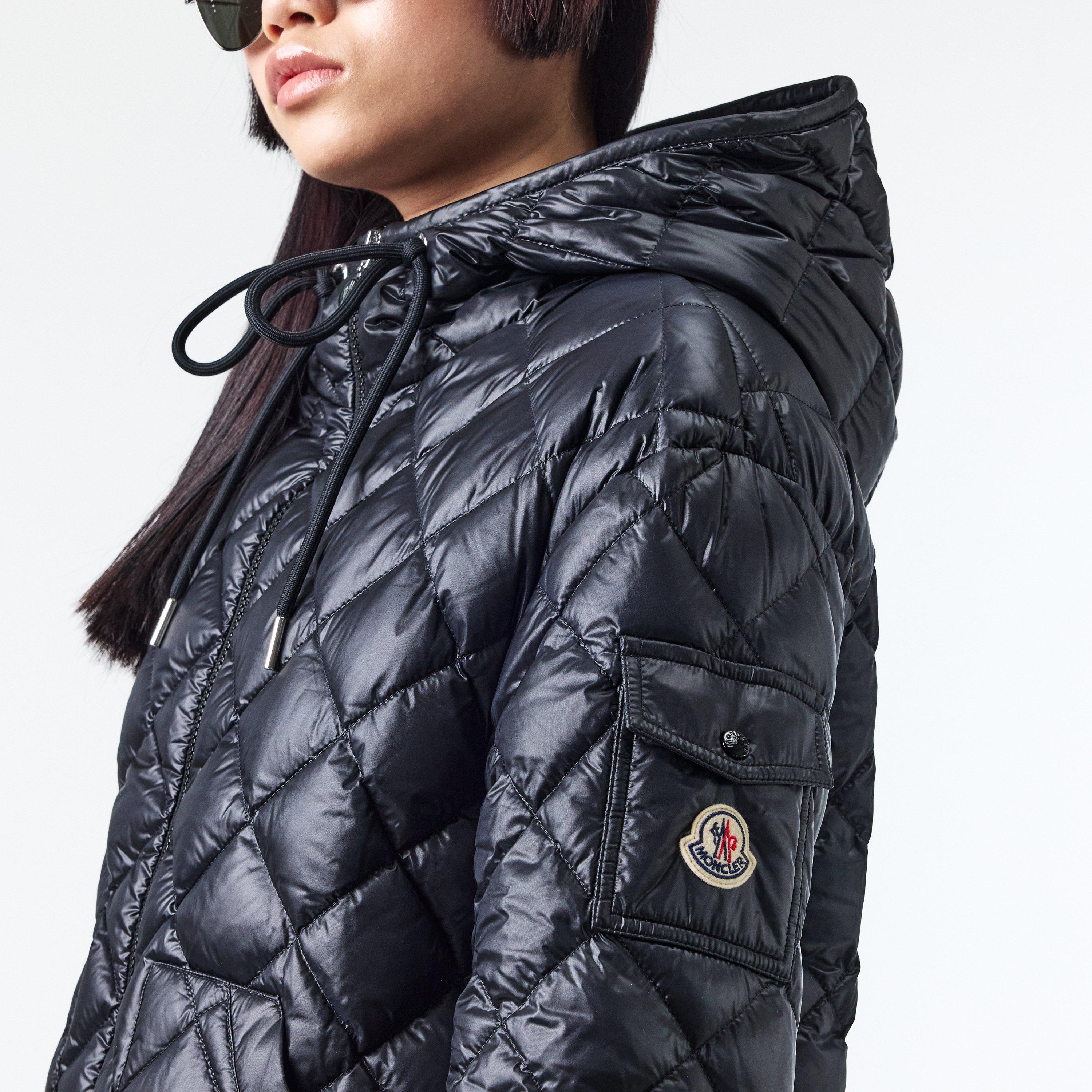 Black 999 - Moncler - Women's Diamond Quilted Overshirt - 5