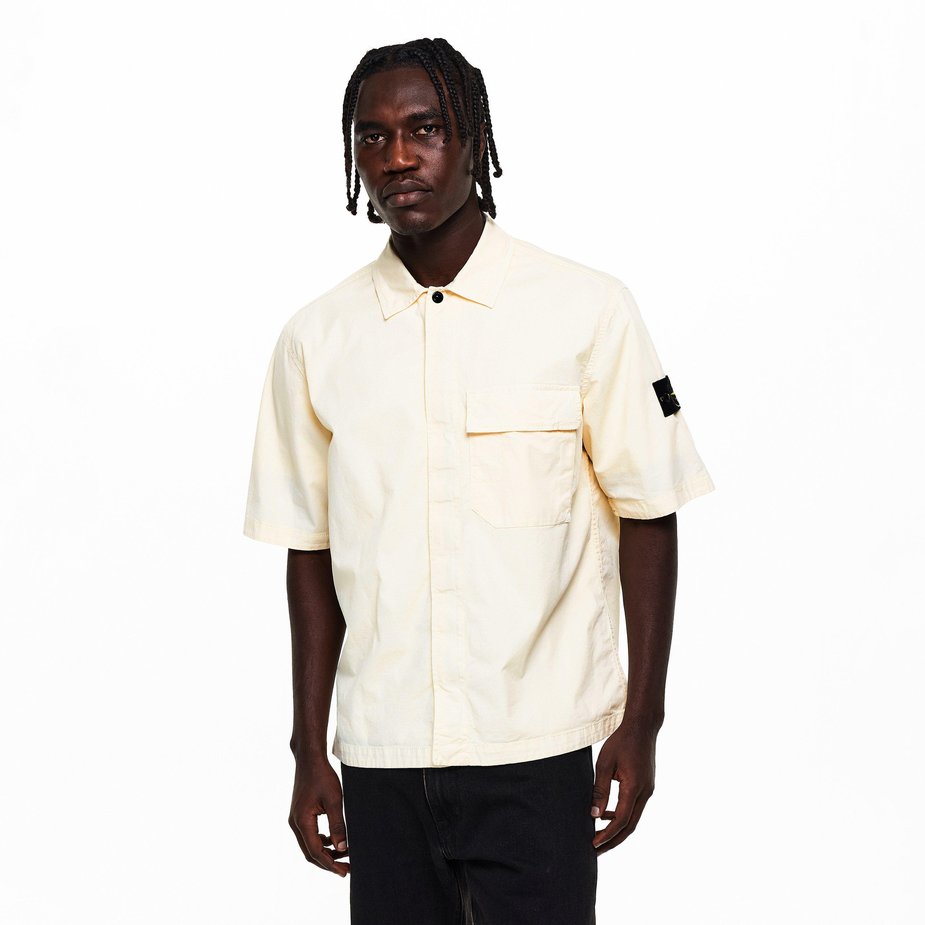 Ivory V0093 - Stone Island - Men's Overshirt - 3