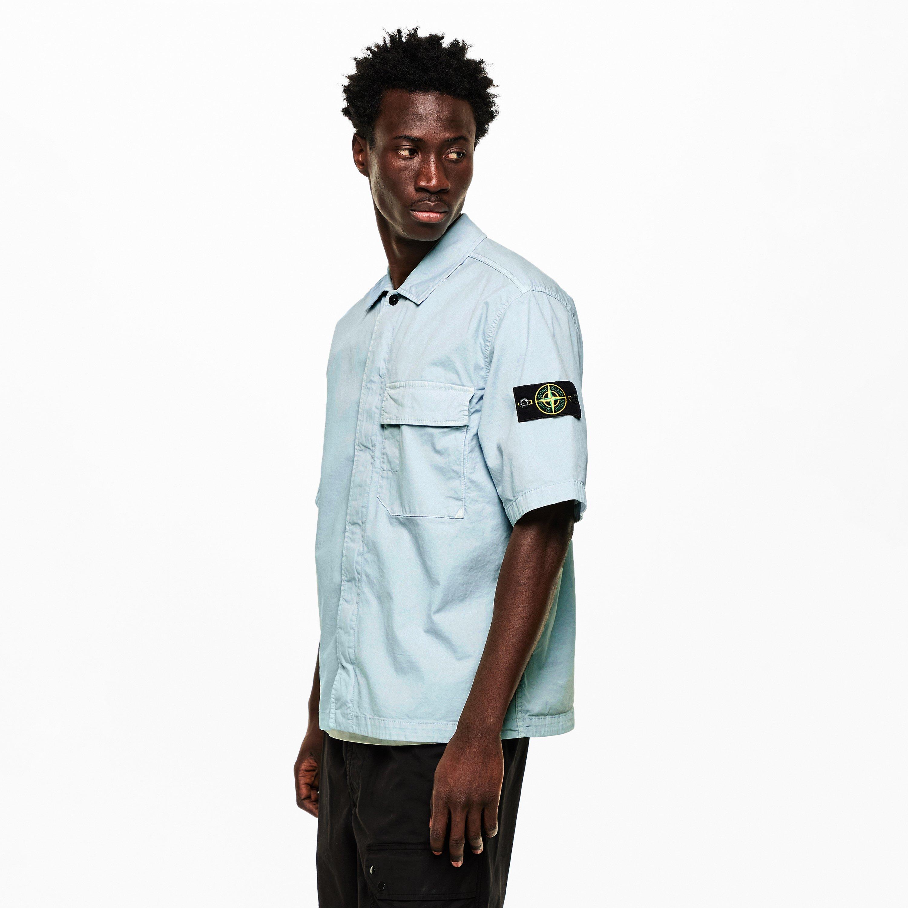 Sky Blue V0041 - Stone Island - Men's Overshirt - 3